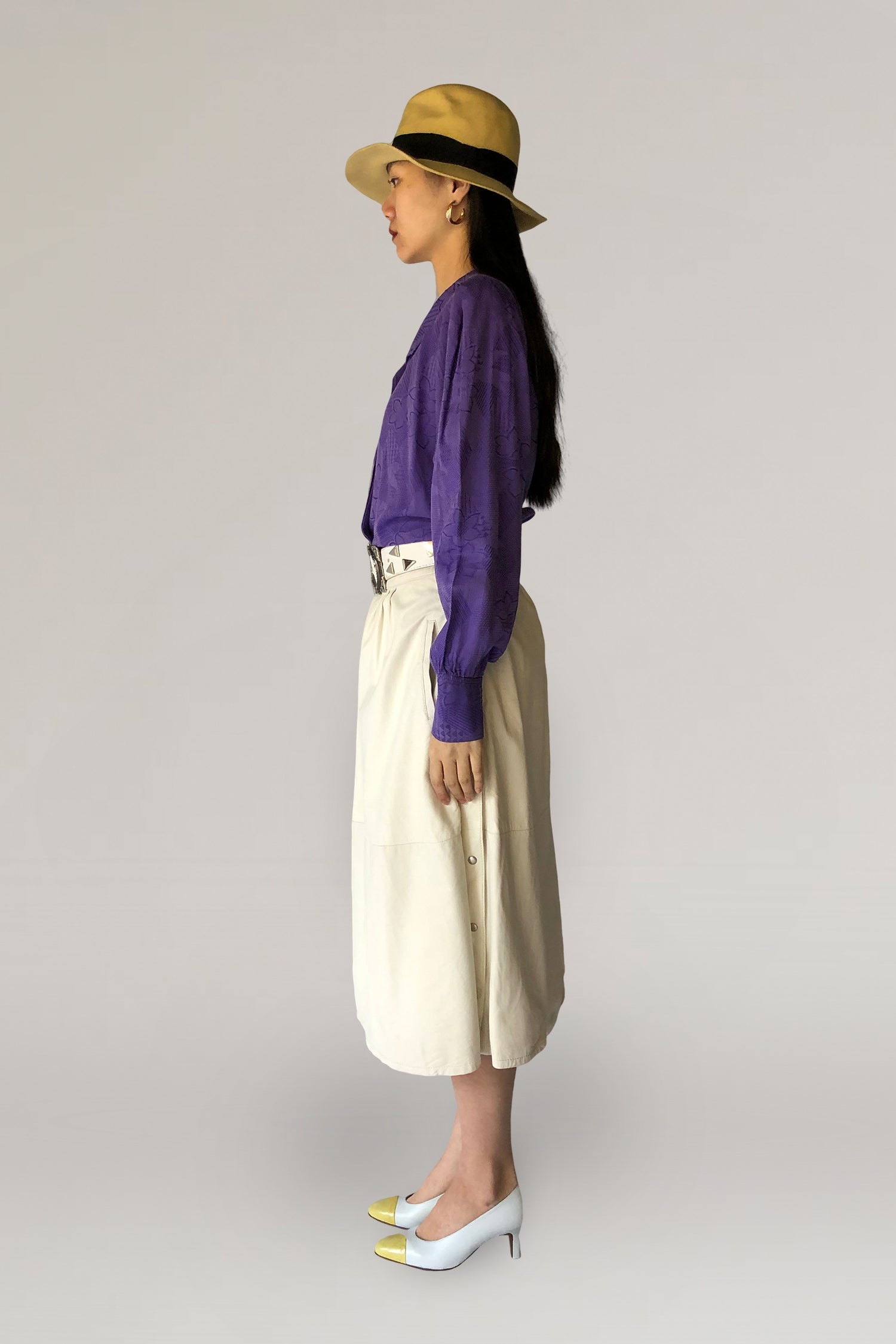 Purple blouse - PICKNWEIGHT - VINTAGE KILO STORE