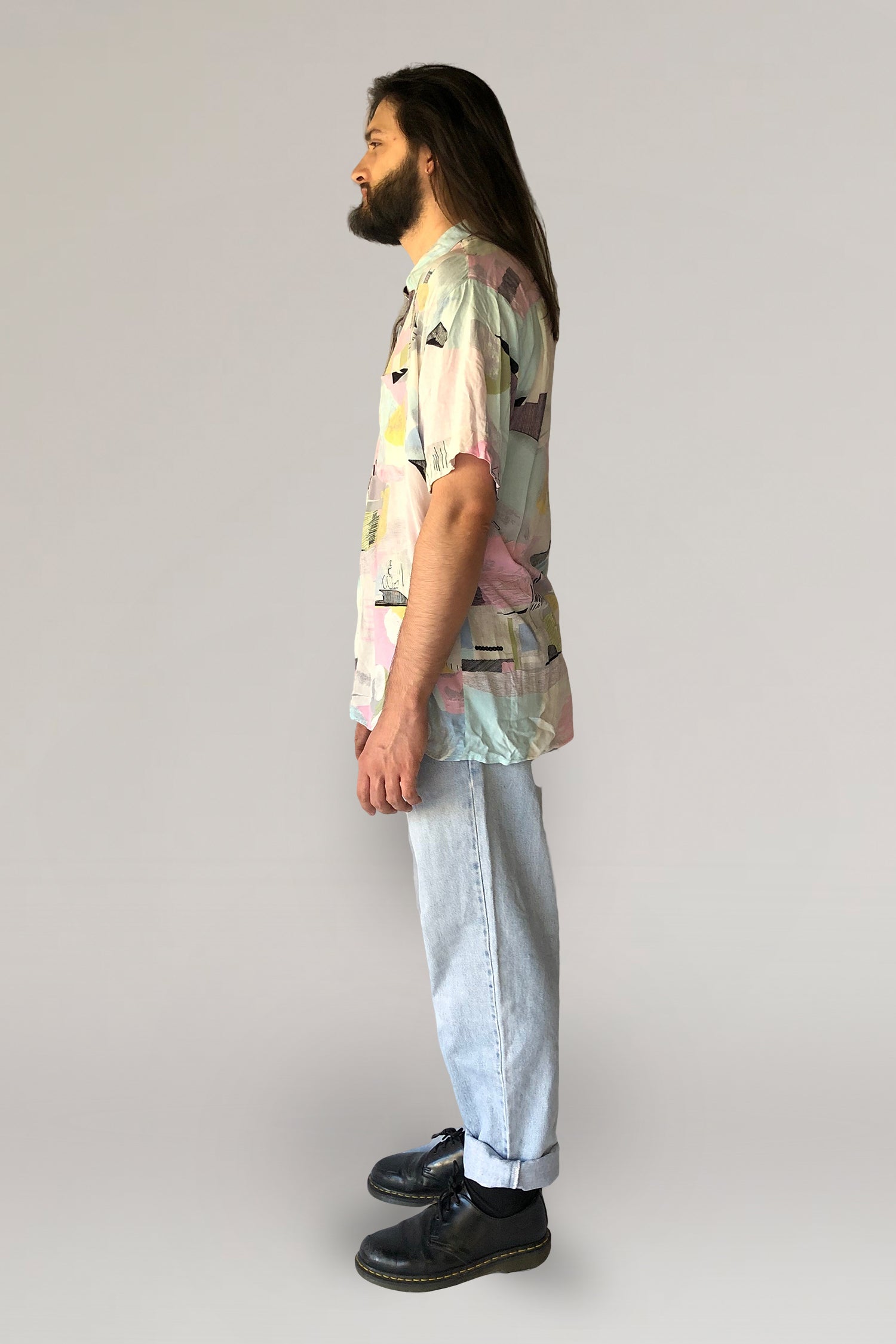 80s print shirt - PICKNWEIGHT - VINTAGE KILO STORE