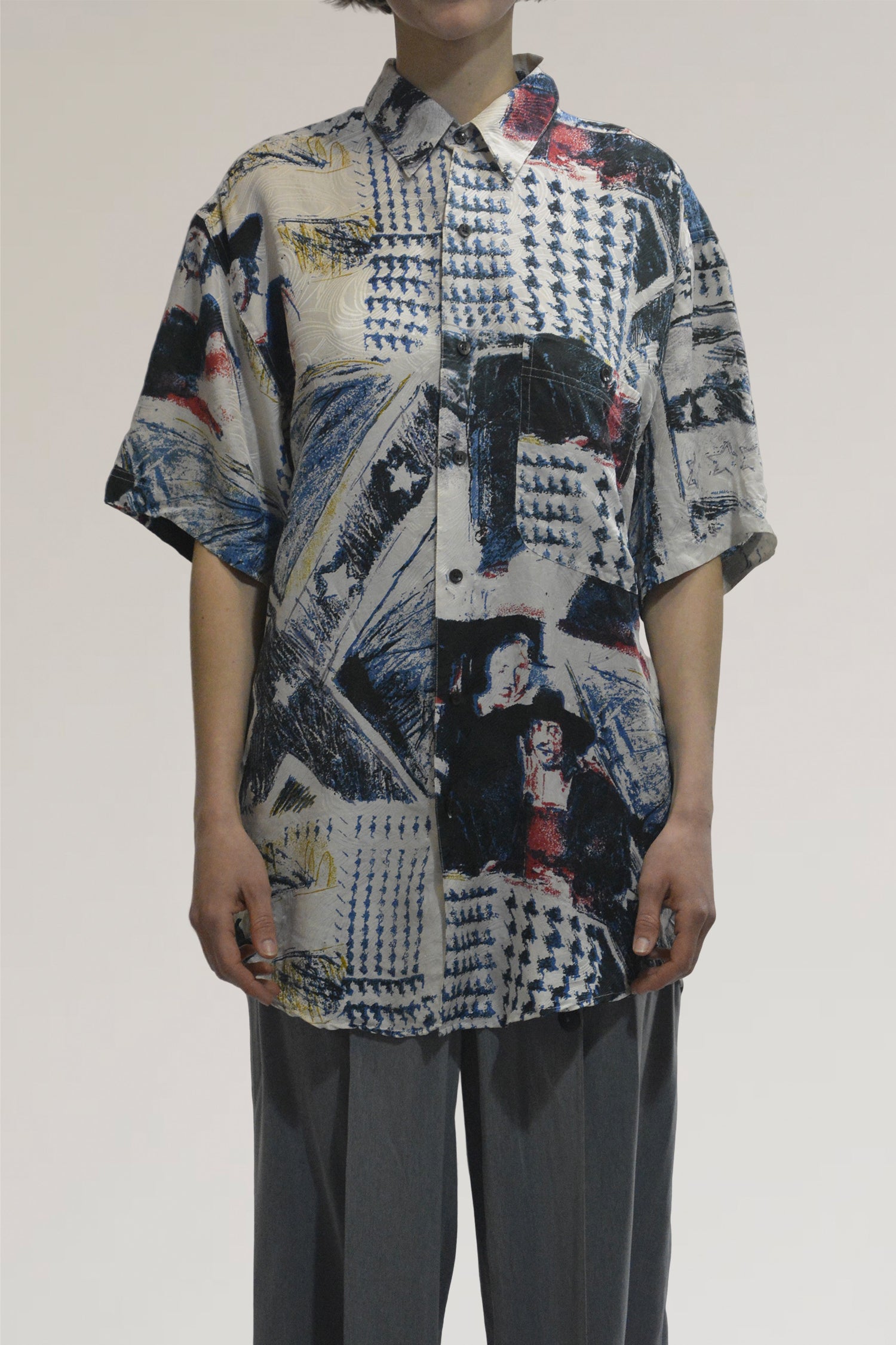 80s print shirt - PICKNWEIGHT - VINTAGE KILO STORE