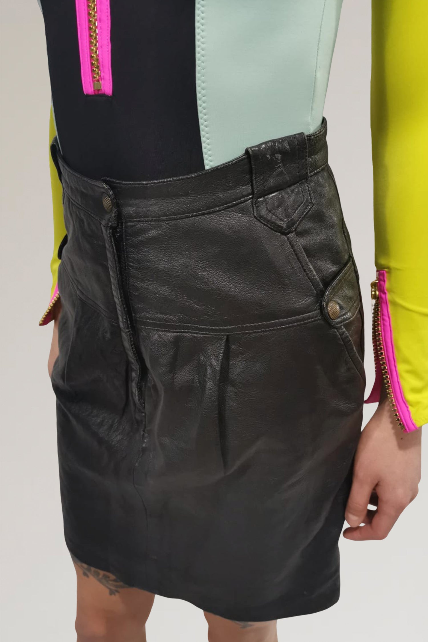 Leather skirt - PICKNWEIGHT - VINTAGE KILO STORE