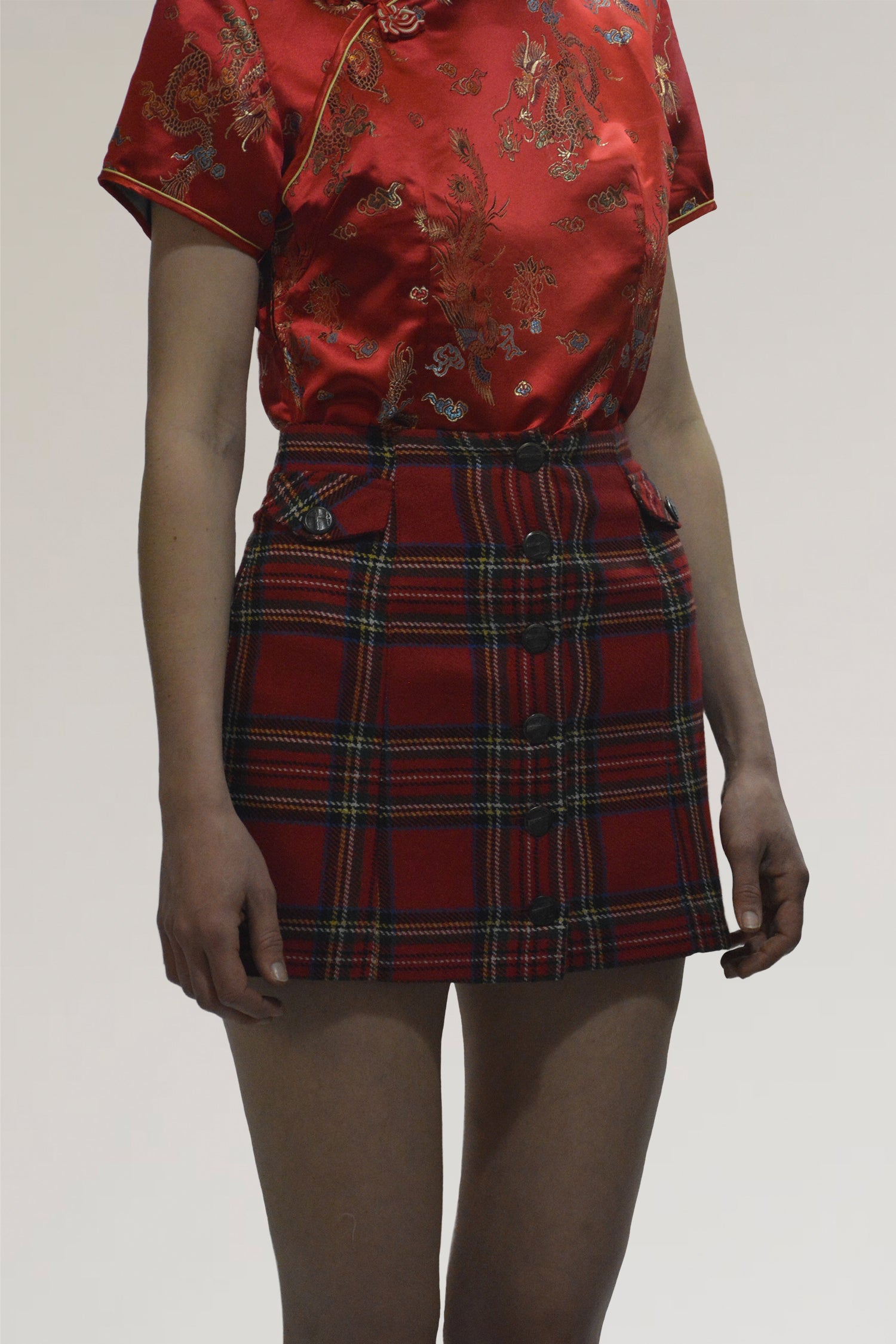 Tartan mini skirt - PICKNWEIGHT - VINTAGE KILO STORE