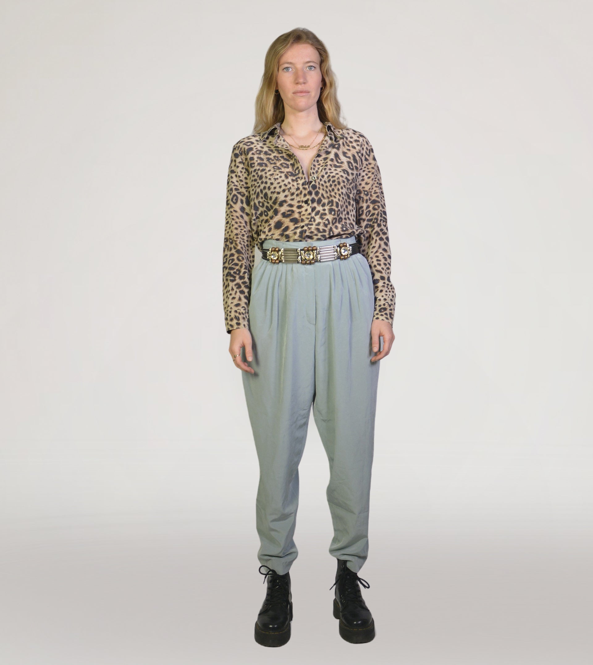 Leopard silk blouse - PICKNWEIGHT - VINTAGE KILO STORE