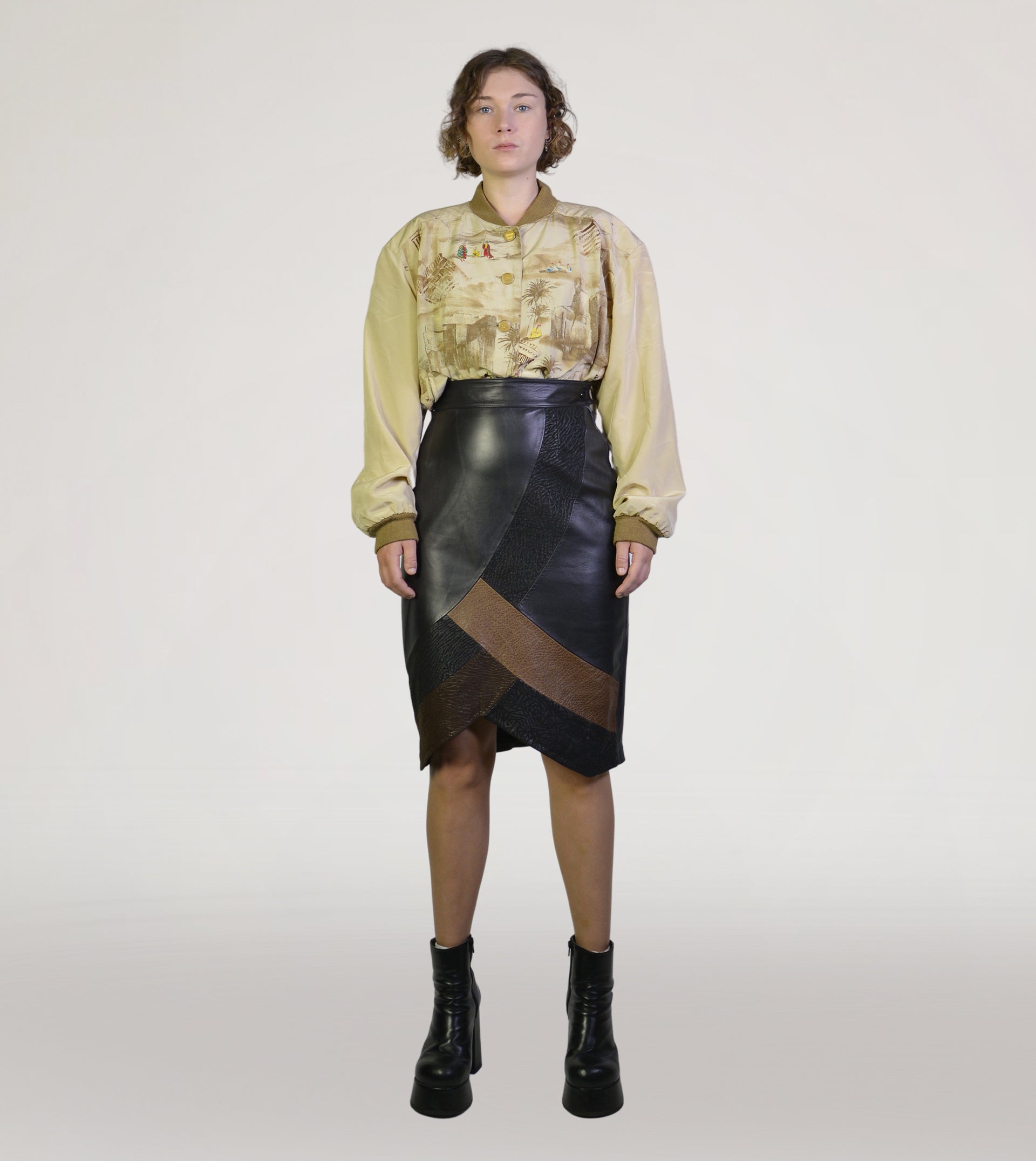 Leather skirt - PICKNWEIGHT - VINTAGE KILO STORE