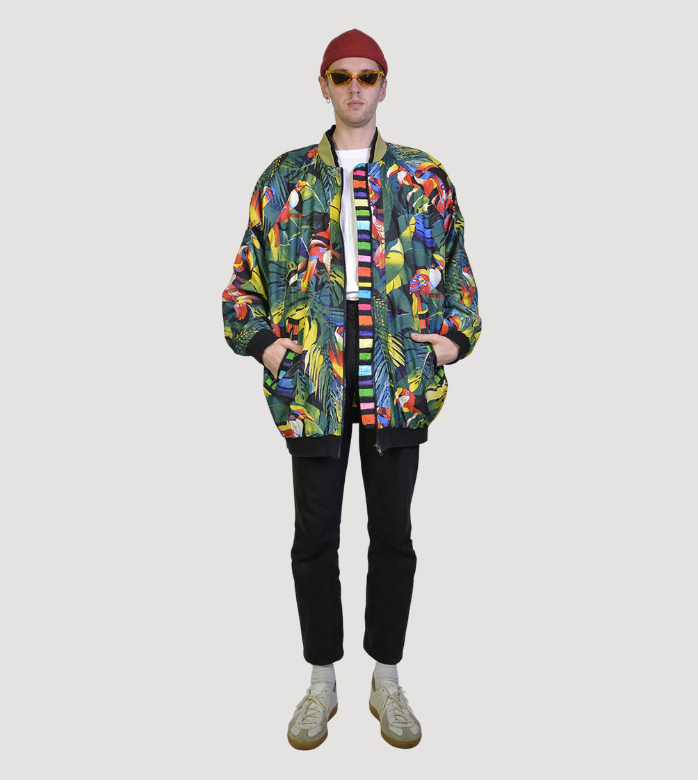 80s printed jungle jacket - PICKNWEIGHT - VINTAGE KILO STORE
