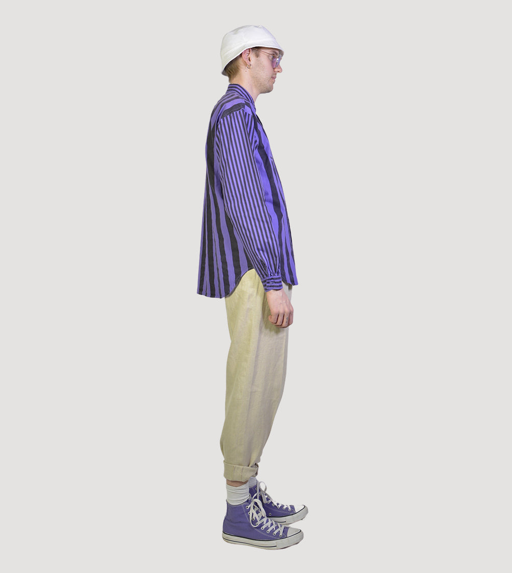 Purple striped shirt - PICKNWEIGHT - VINTAGE KILO STORE