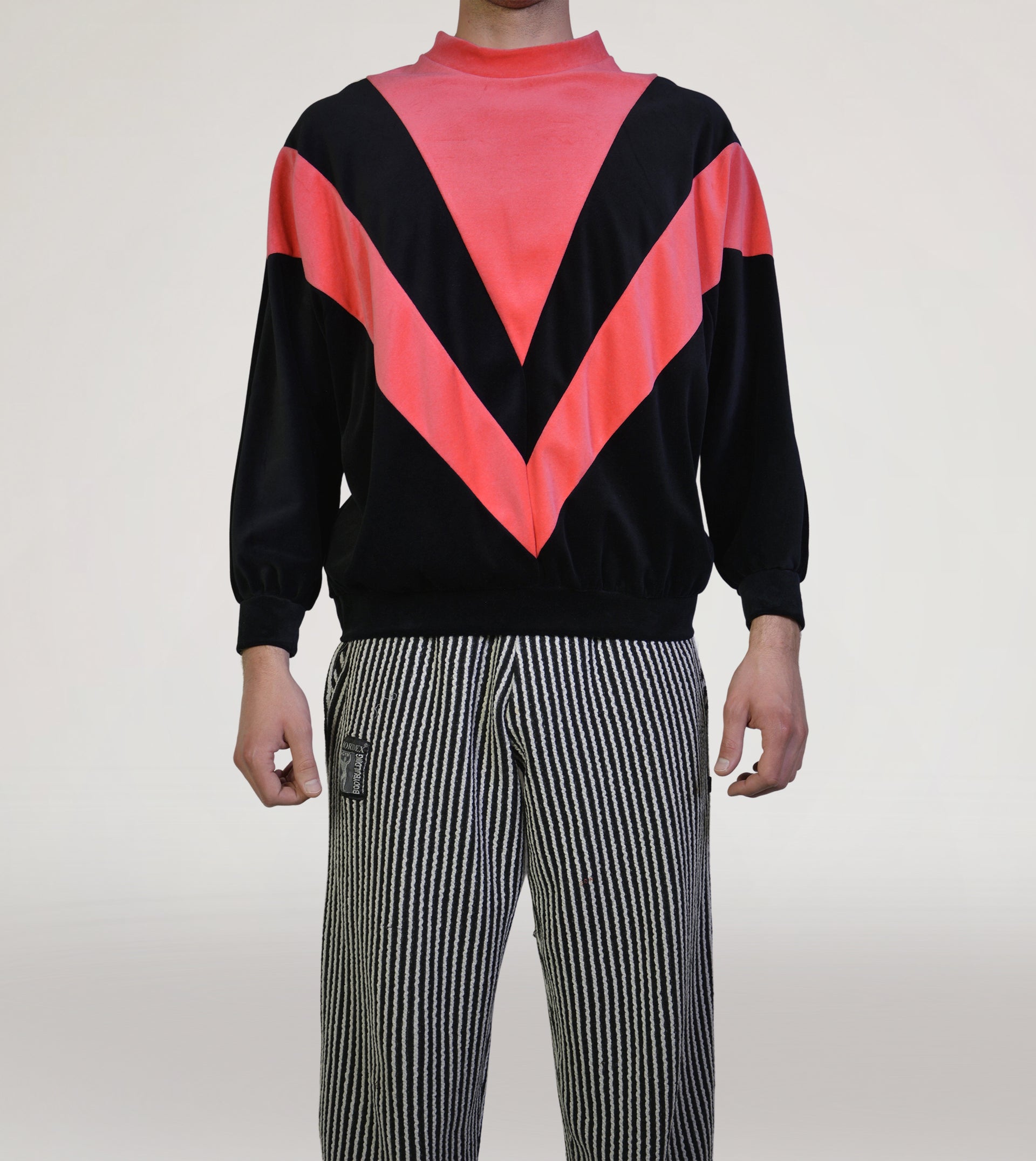 80s velour sweater - PICKNWEIGHT - VINTAGE KILO STORE