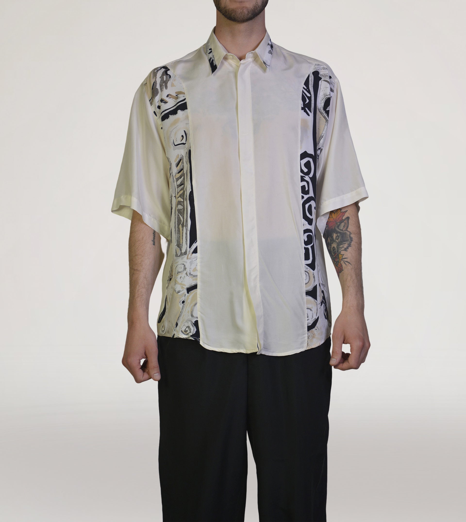 90s printed shirt - PICKNWEIGHT - VINTAGE KILO STORE