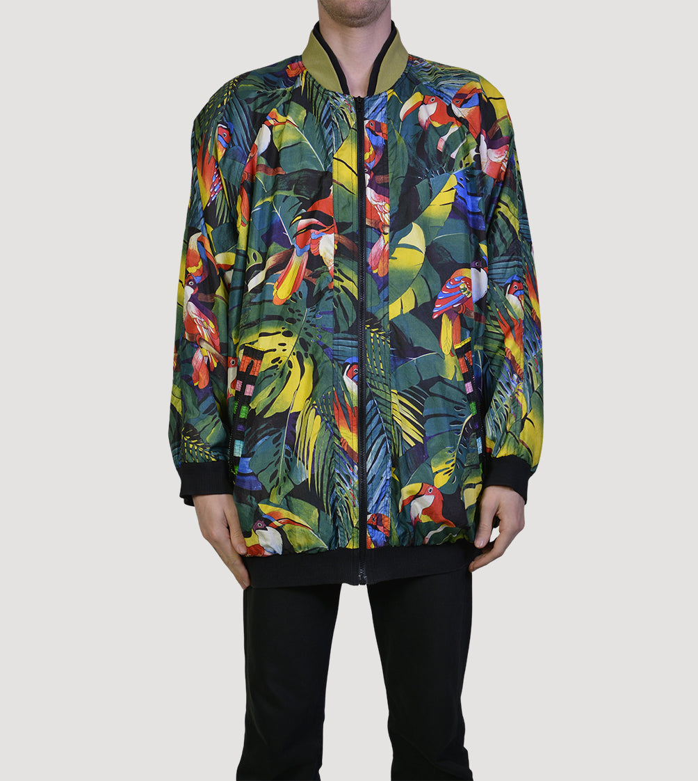 80s printed jungle jacket - PICKNWEIGHT - VINTAGE KILO STORE