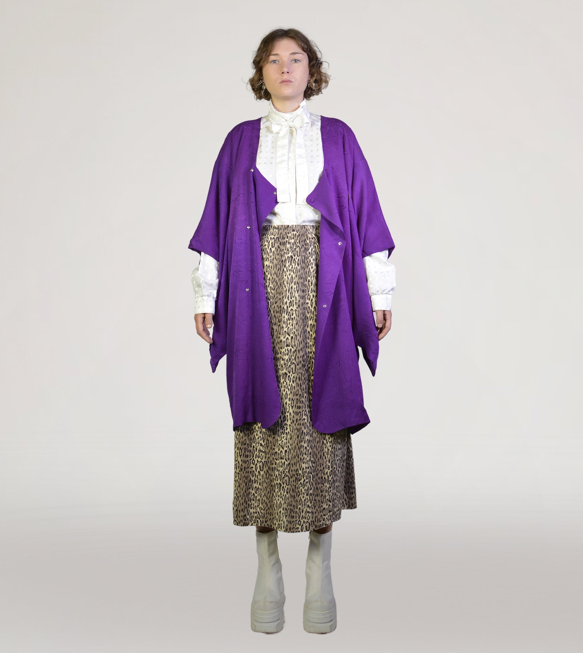 Purple Kimono - PICKNWEIGHT - VINTAGE KILO STORE