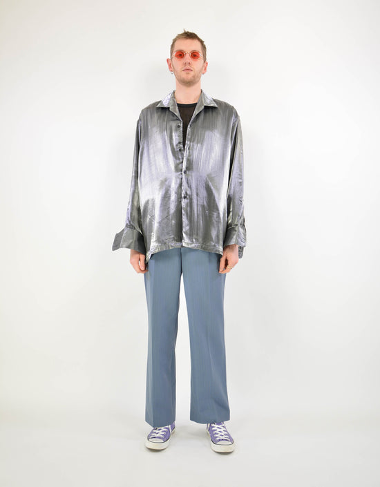 80s metallic shirt - PICKNWEIGHT - VINTAGE KILO STORE