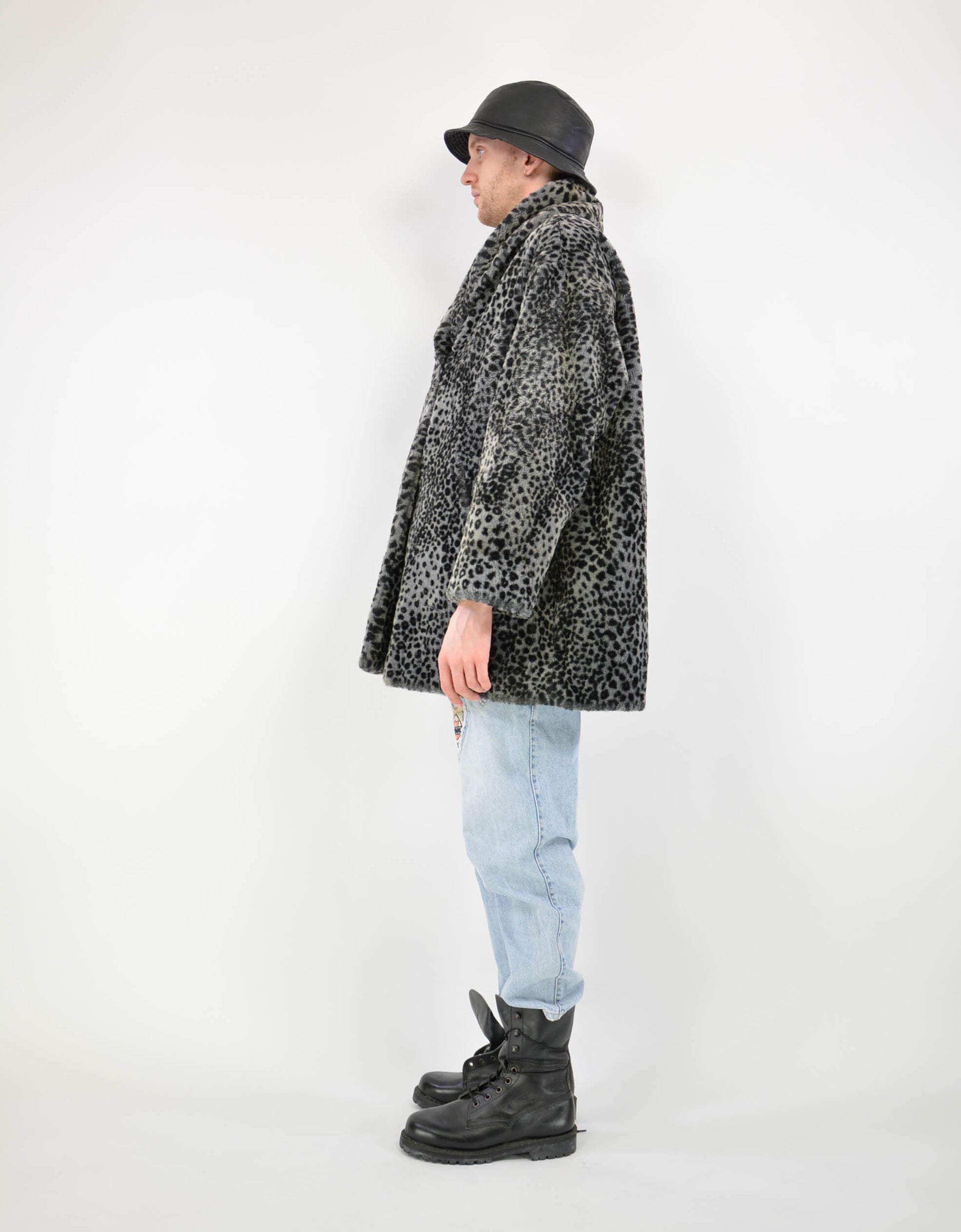 Leopard fake fur coat - PICKNWEIGHT - VINTAGE KILO STORE