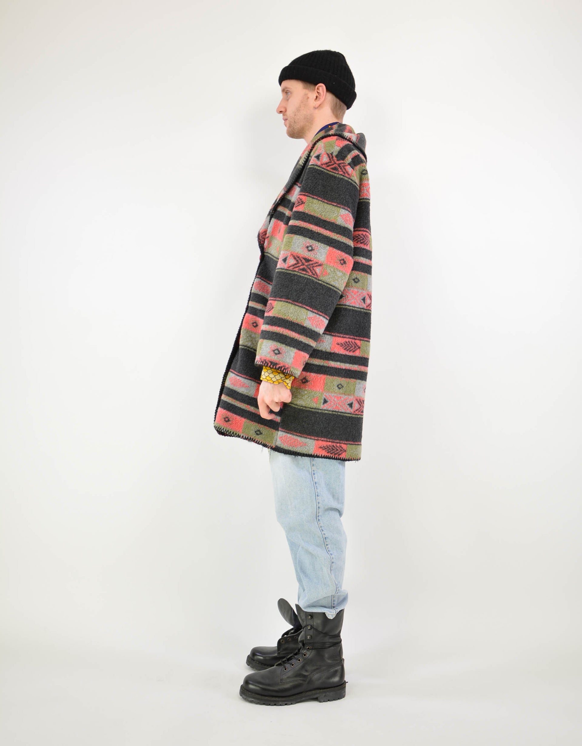 Native fleece coat - PICKNWEIGHT - VINTAGE KILO STORE