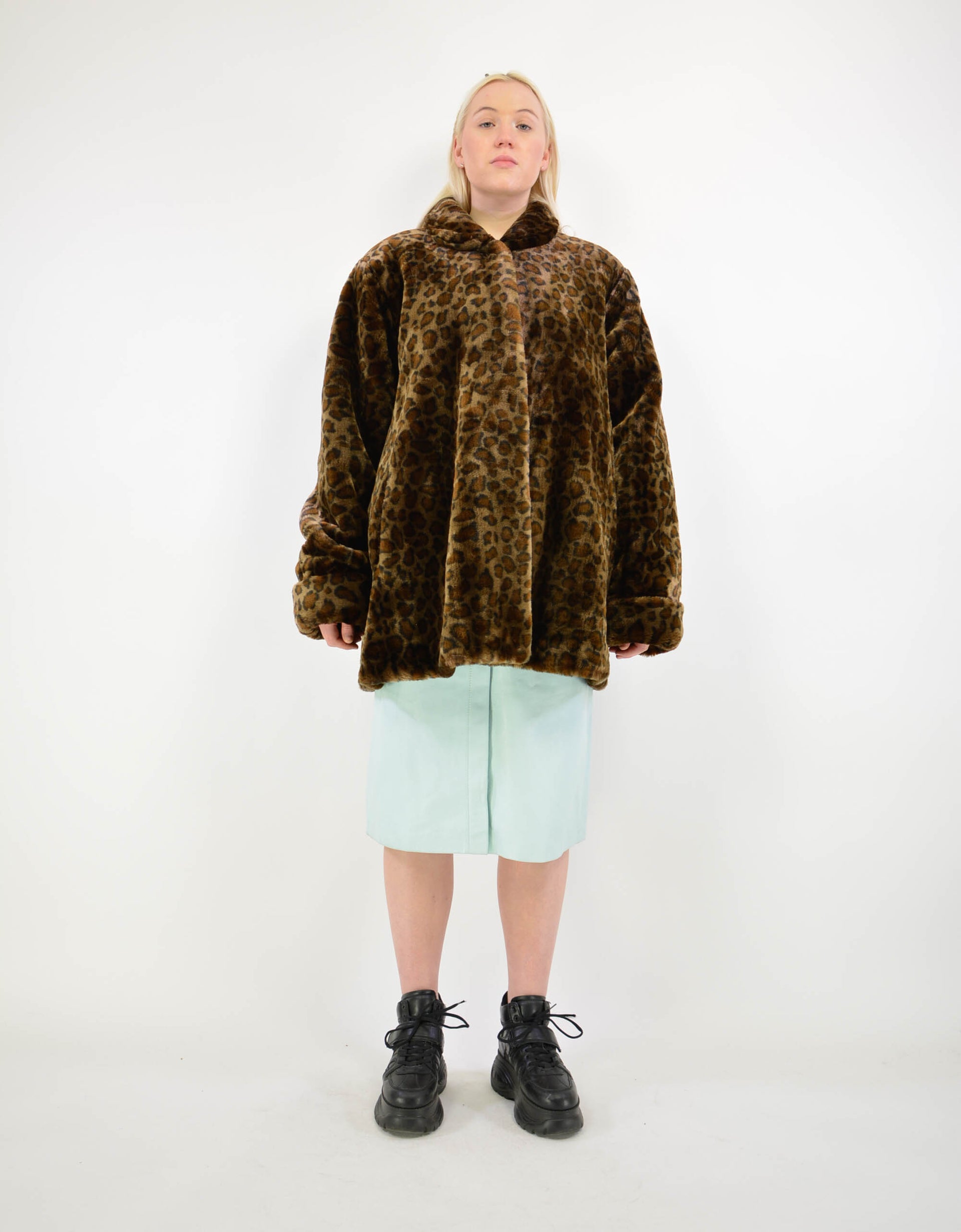Leopard faux fur coat - PICKNWEIGHT - VINTAGE KILO STORE