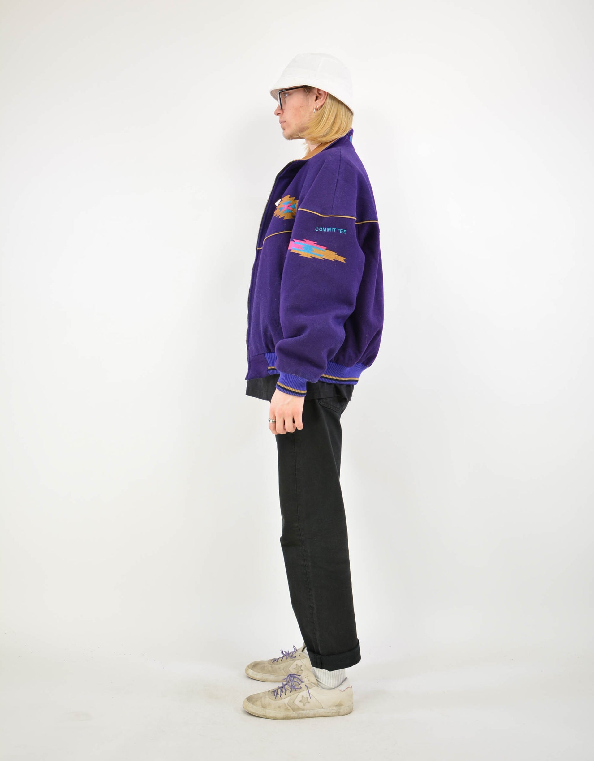 Purple wool jacket - PICKNWEIGHT - VINTAGE KILO STORE