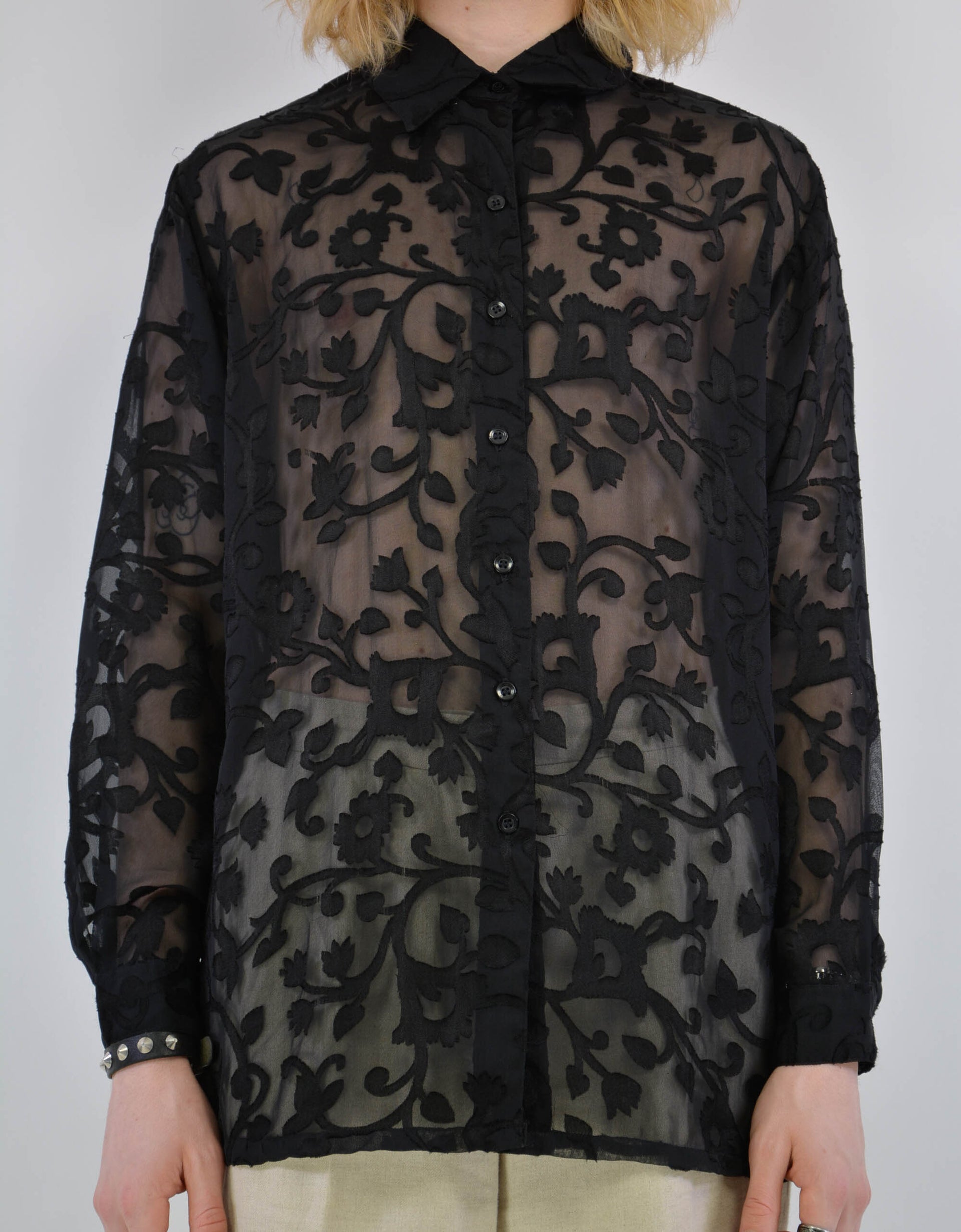 Transparent baroque blouse - PICKNWEIGHT - VINTAGE KILO STORE