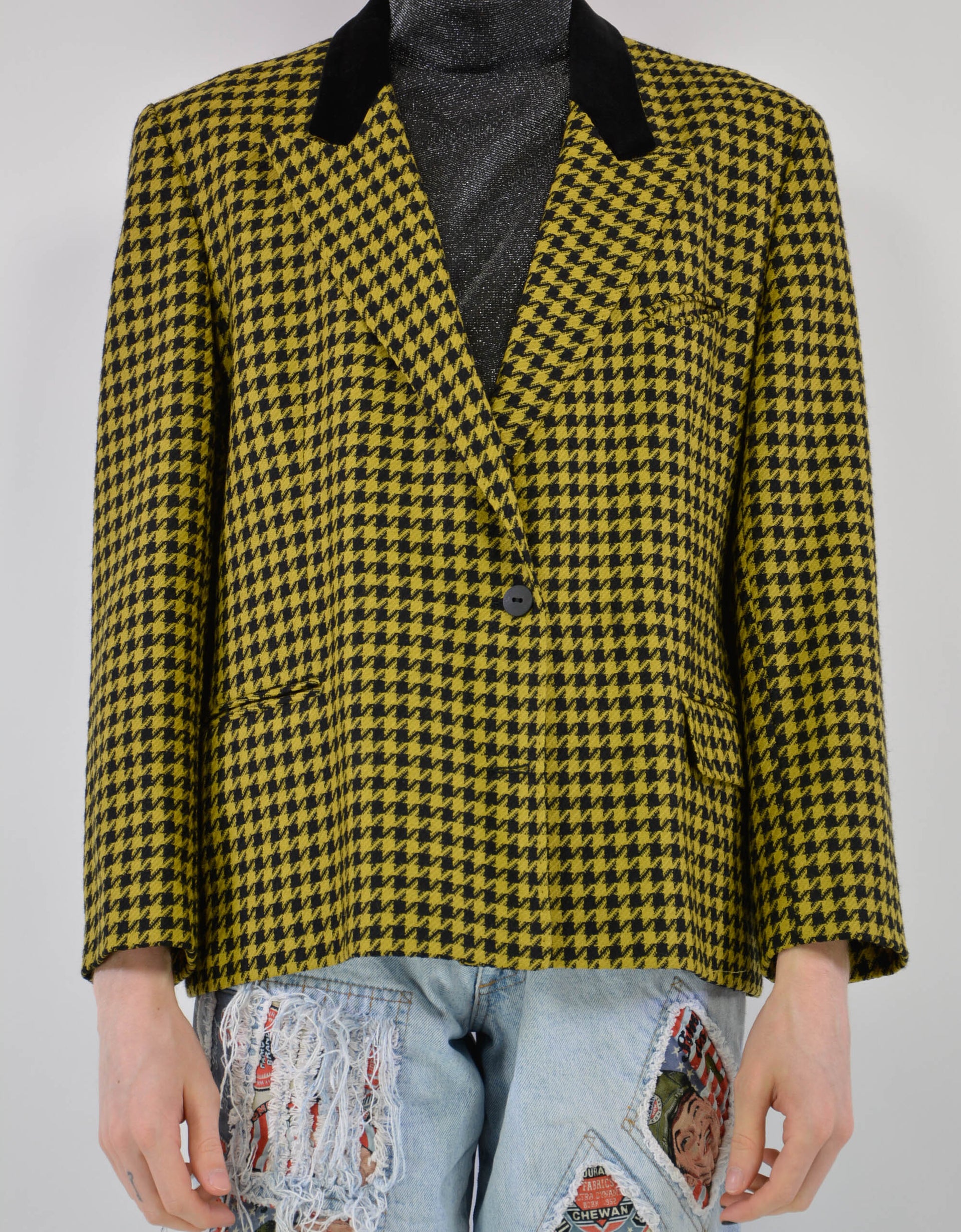 Suit pattern jacket - PICKNWEIGHT - VINTAGE KILO STORE