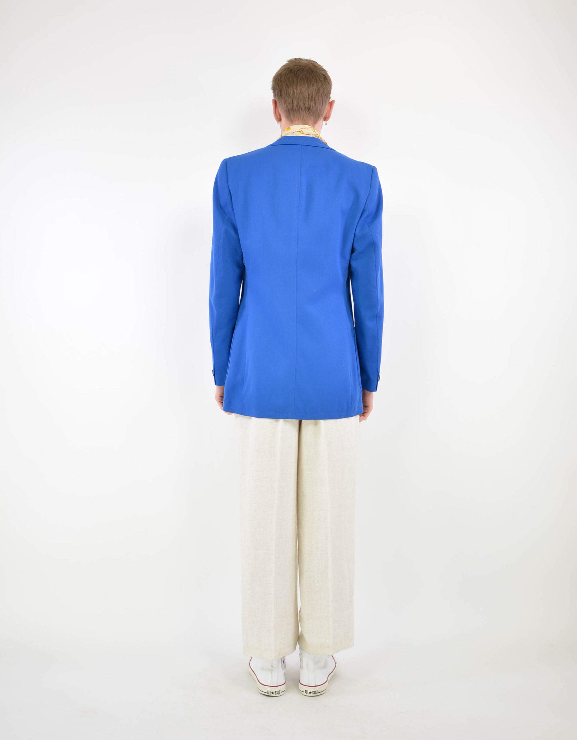 80s blue suit jacket - PICKNWEIGHT - VINTAGE KILO STORE