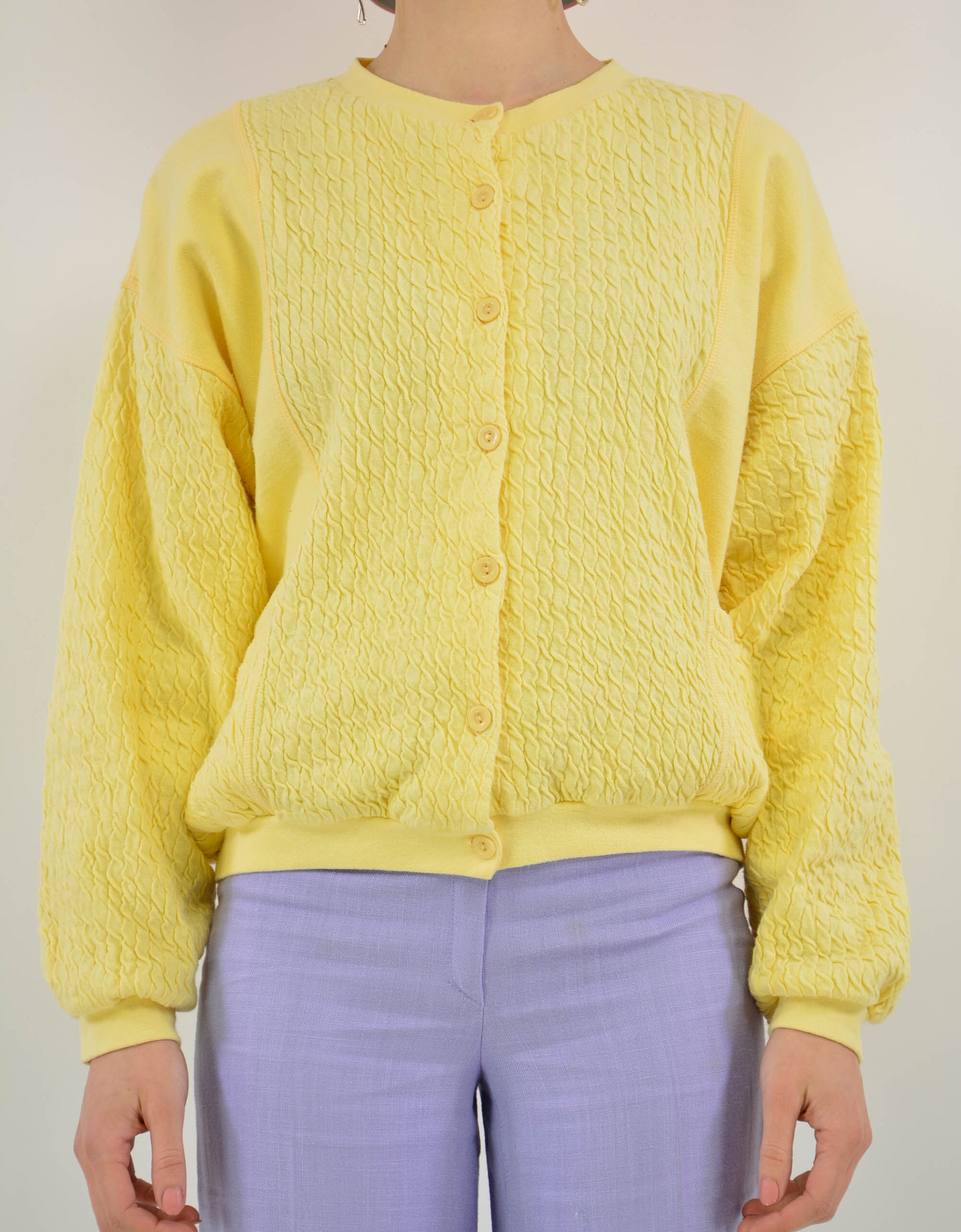 Yellow sweatshirt - PICKNWEIGHT - VINTAGE KILO STORE