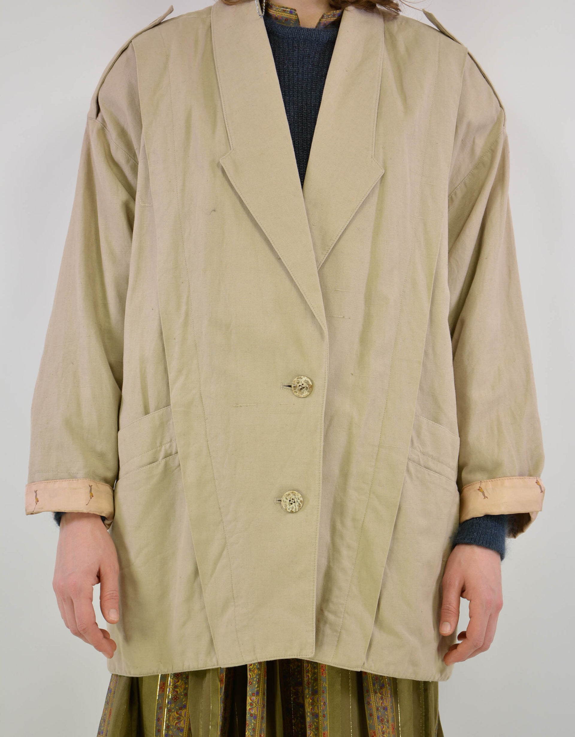 Linen jacket - PICKNWEIGHT - VINTAGE KILO STORE