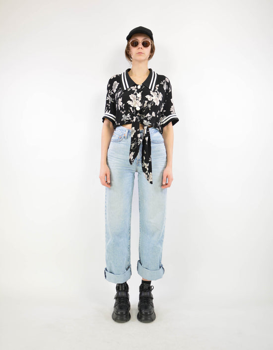 Flower print blouse - PICKNWEIGHT - VINTAGE KILO STORE