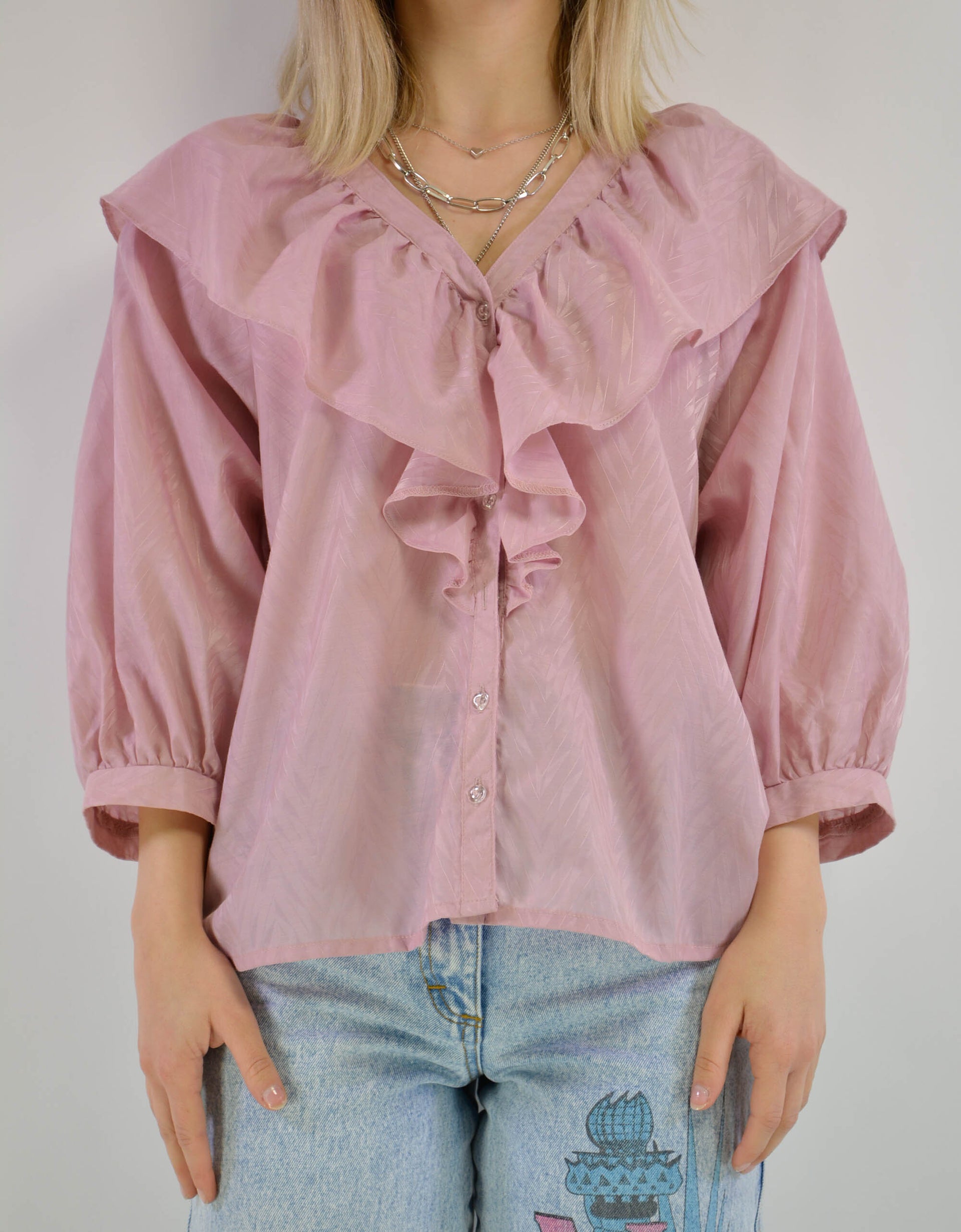 Ruffle blouse - PICKNWEIGHT - VINTAGE KILO STORE