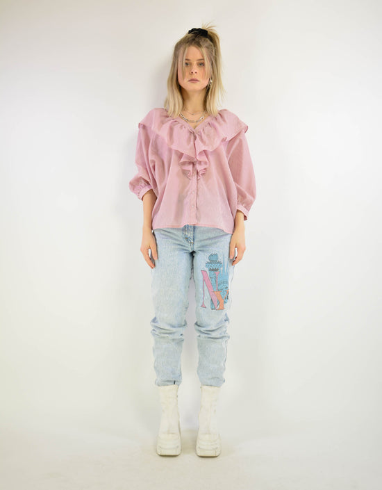 Ruffle blouse - PICKNWEIGHT - VINTAGE KILO STORE