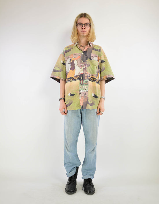 80s print shirt - PICKNWEIGHT - VINTAGE KILO STORE