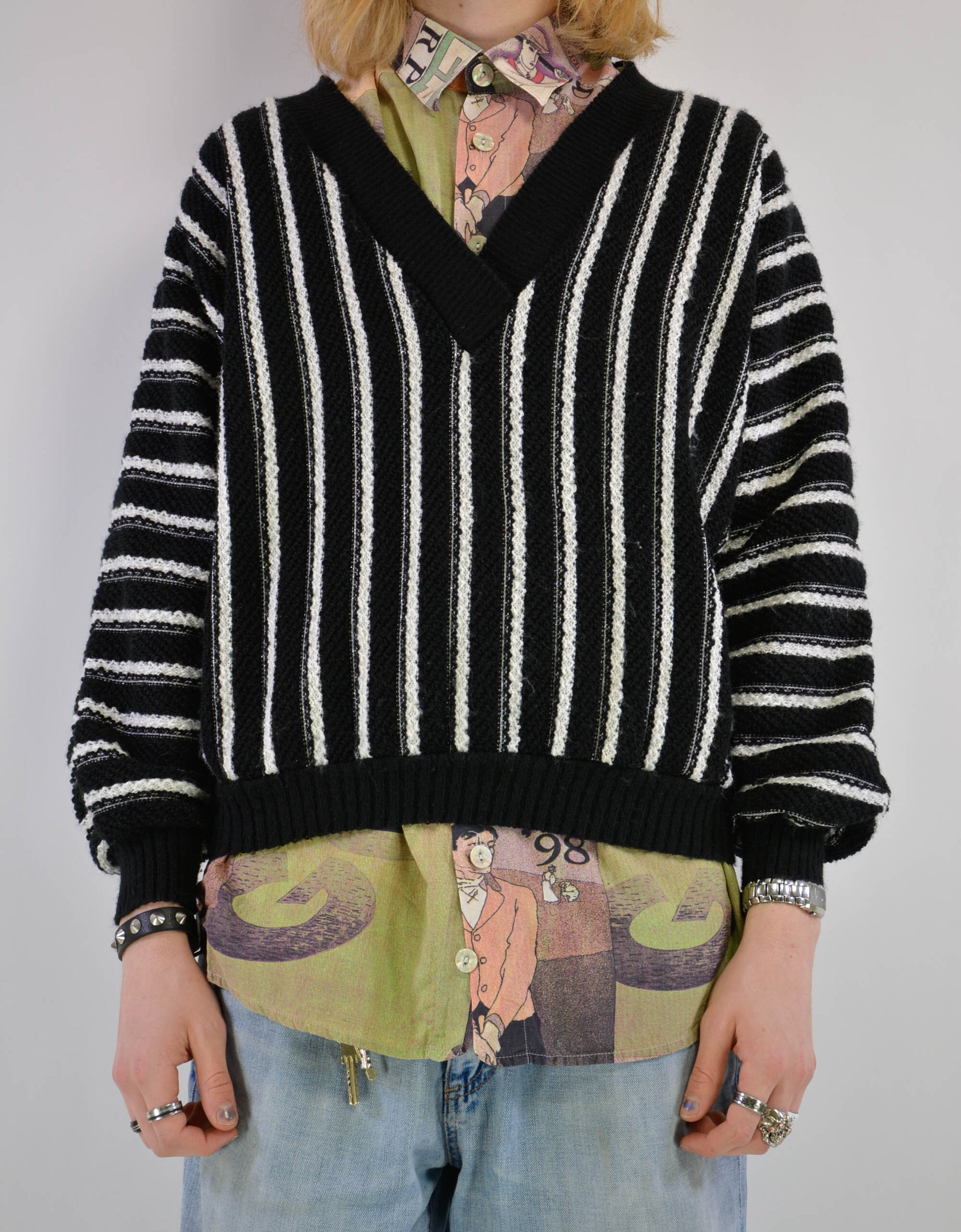 Striped sweater - PICKNWEIGHT - VINTAGE KILO STORE