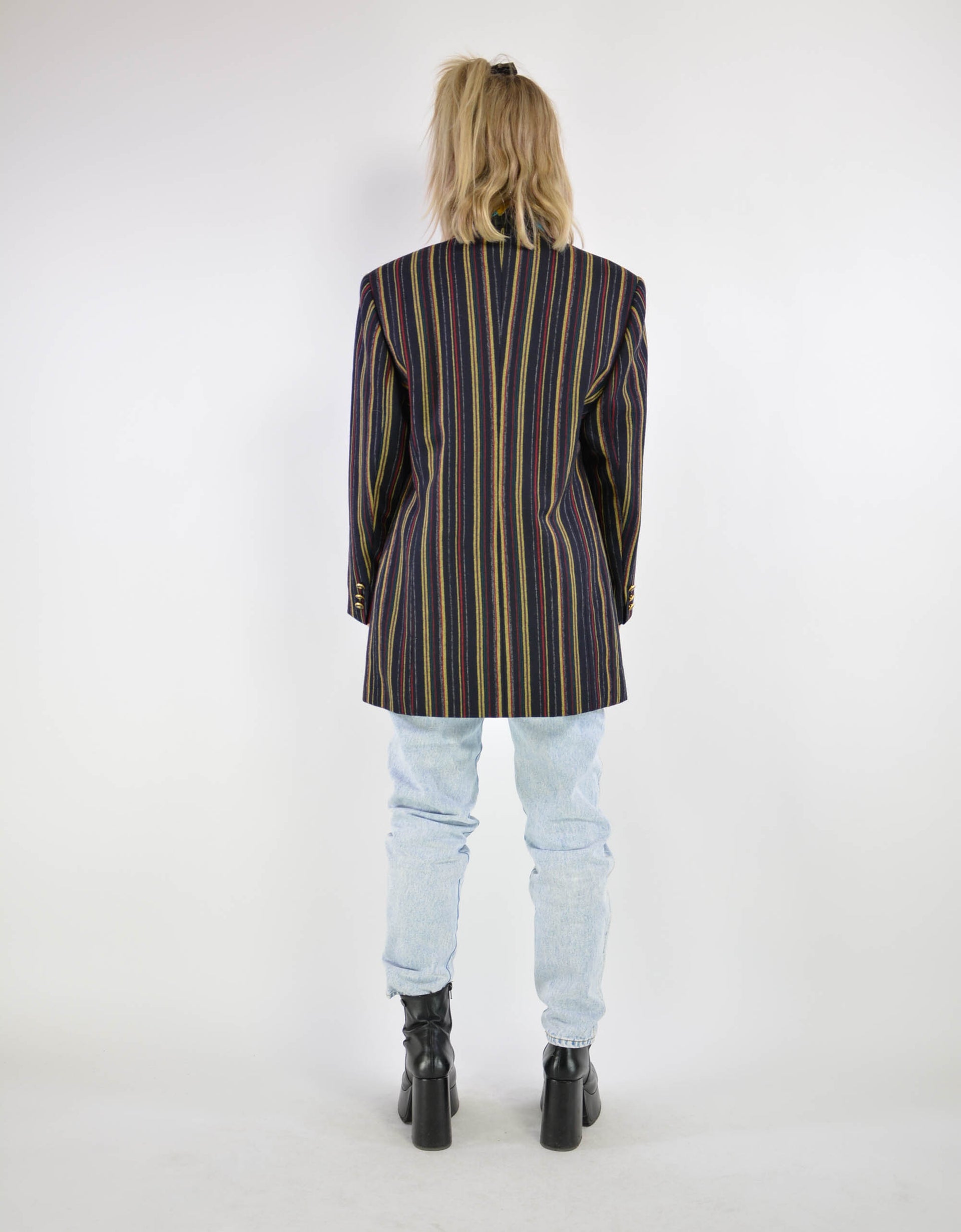 80s striped blazer - PICKNWEIGHT - VINTAGE KILO STORE