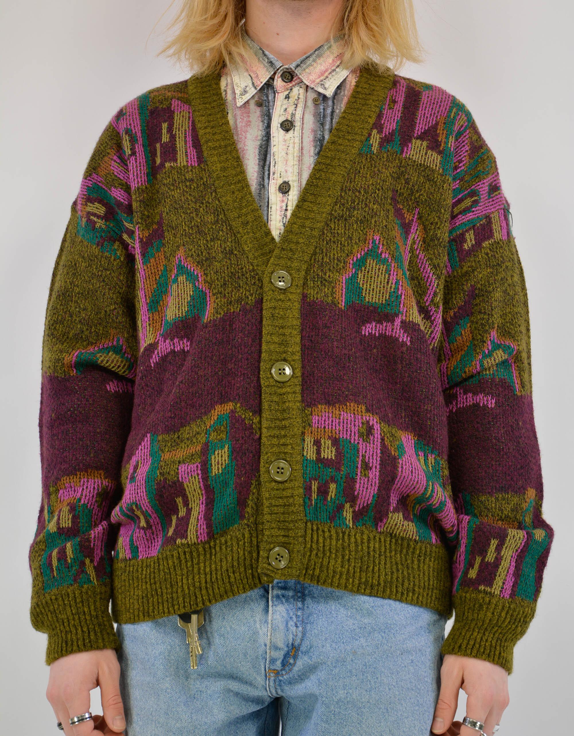 Cardigan 80s sale