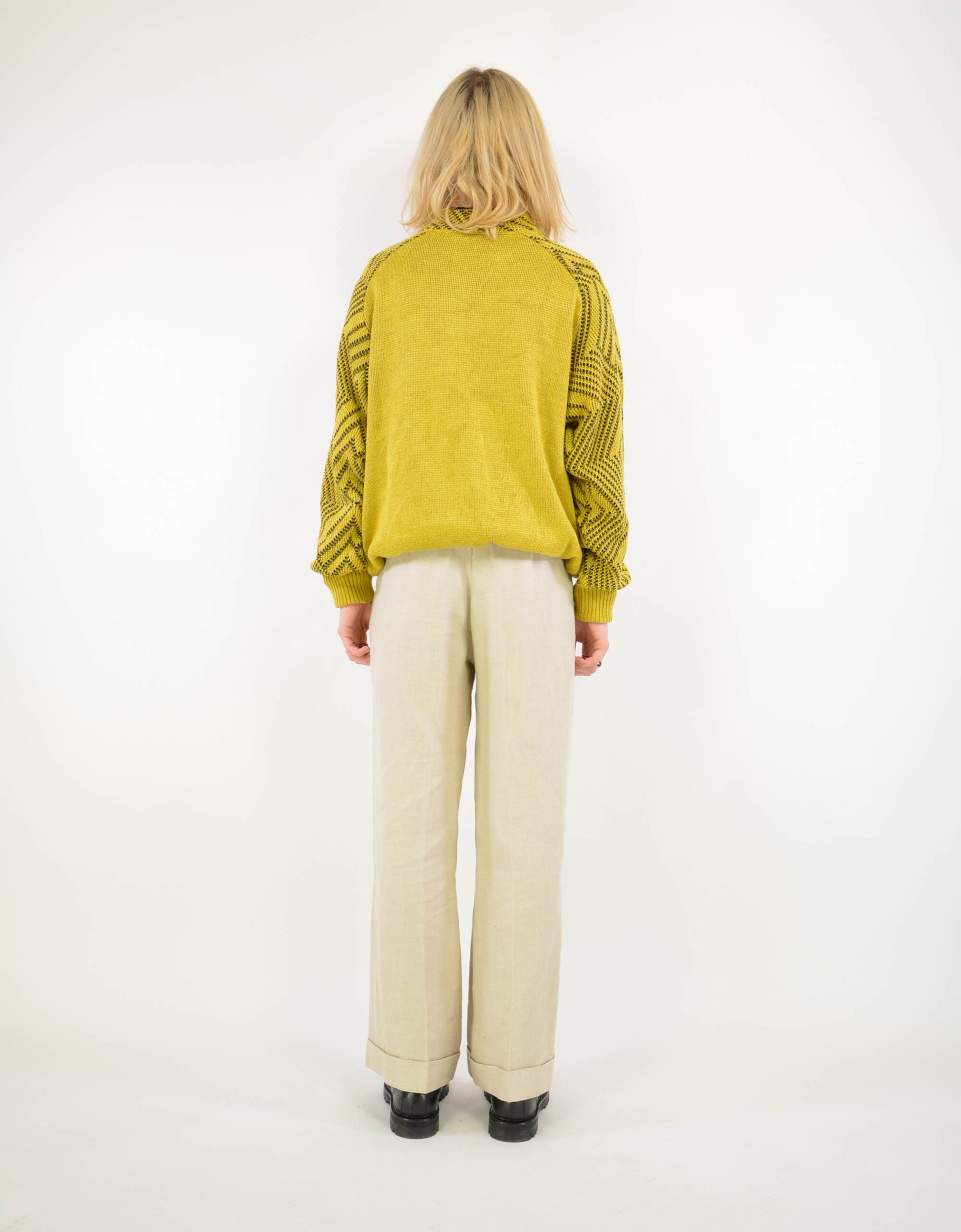 Yellow knitwear sweater - PICKNWEIGHT - VINTAGE KILO STORE
