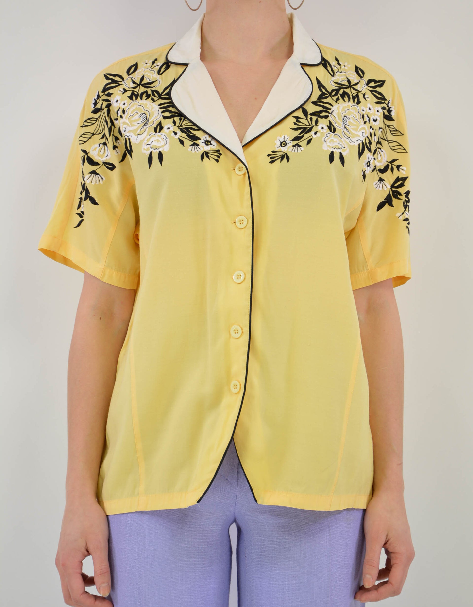 Western flower blouse - PICKNWEIGHT - VINTAGE KILO STORE