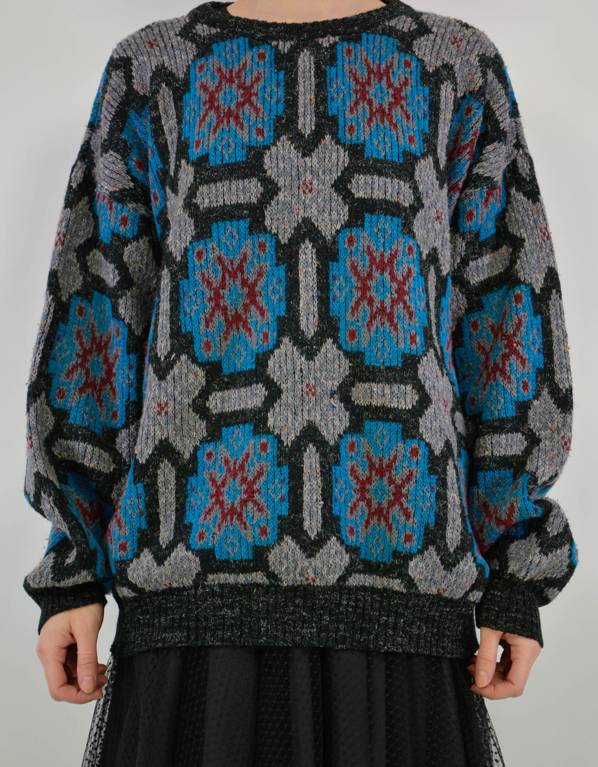 Abstract print sweater - PICKNWEIGHT - VINTAGE KILO STORE