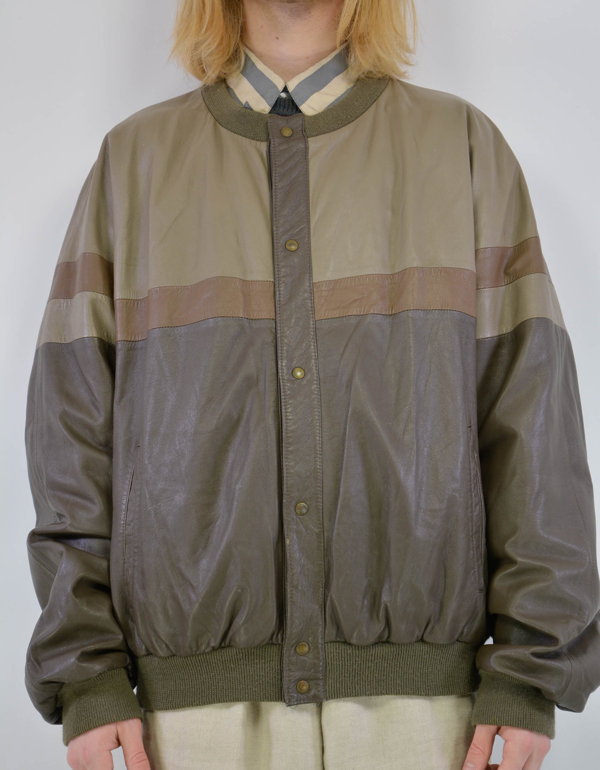 90s leather jacket - PICKNWEIGHT - VINTAGE KILO STORE