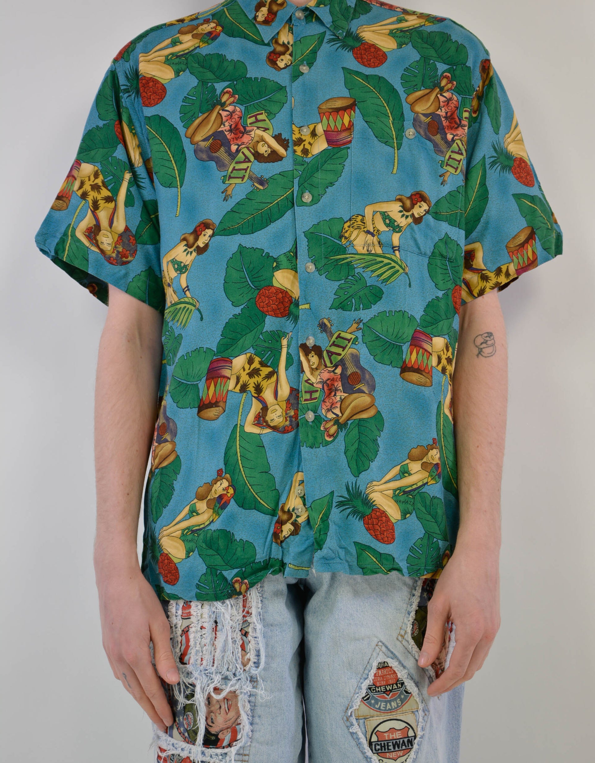 Hawaiian silk shirt - PICKNWEIGHT - VINTAGE KILO STORE