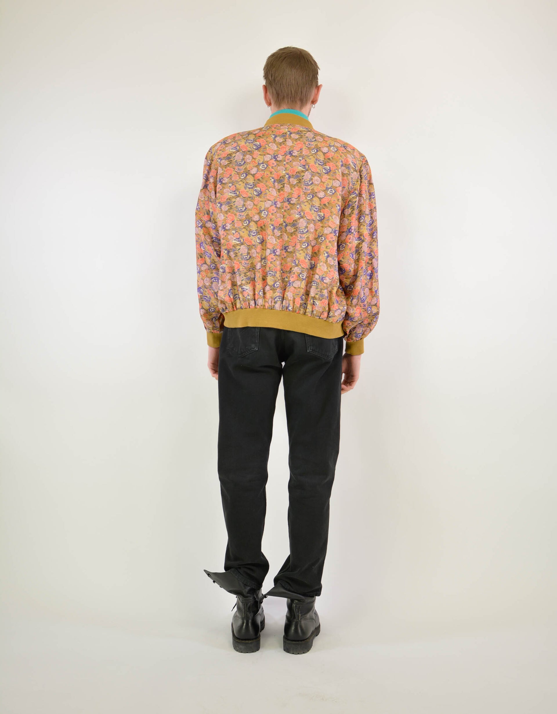 Silk flower jacket - PICKNWEIGHT - VINTAGE KILO STORE