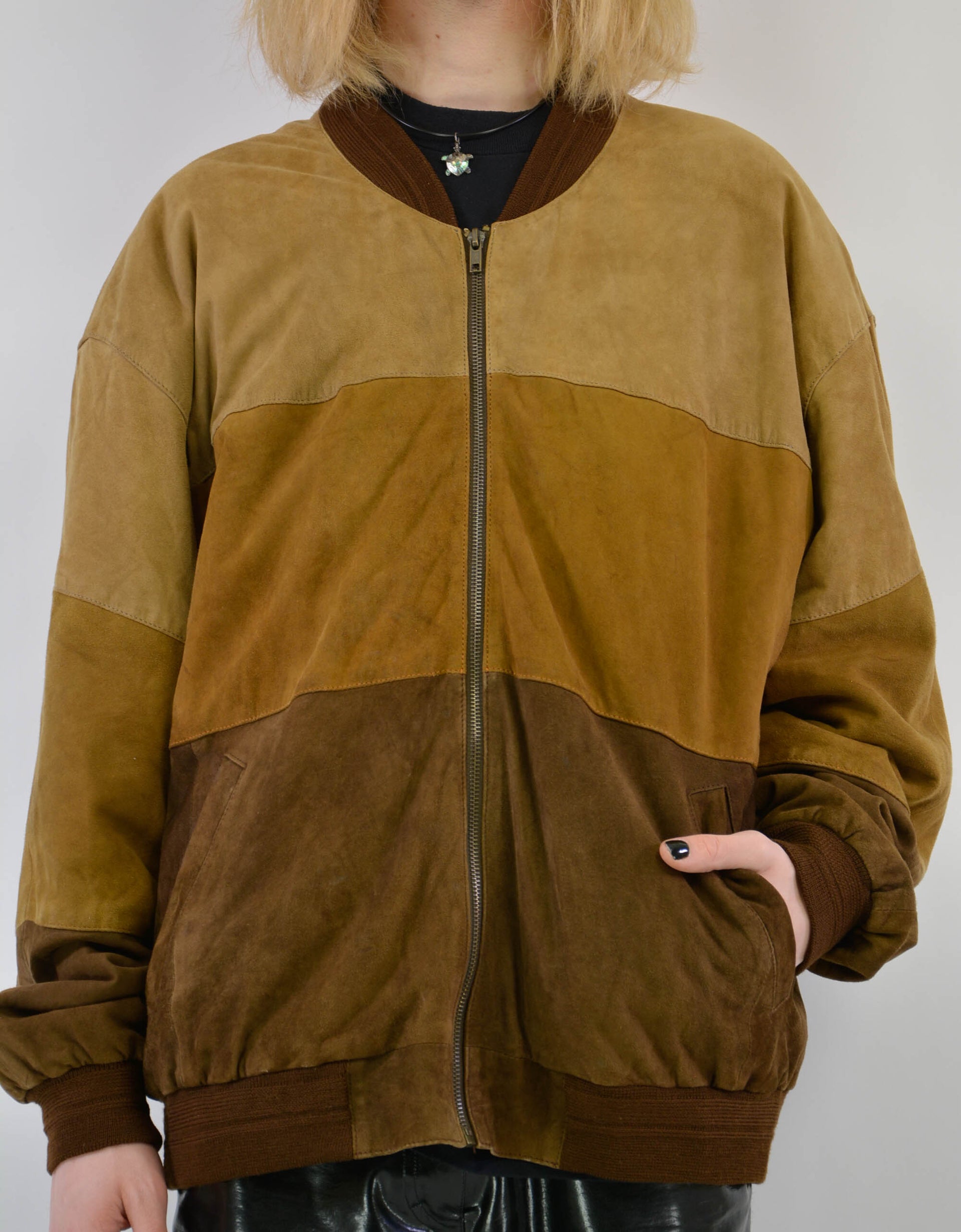 Suede leather jacket - PICKNWEIGHT - VINTAGE KILO STORE