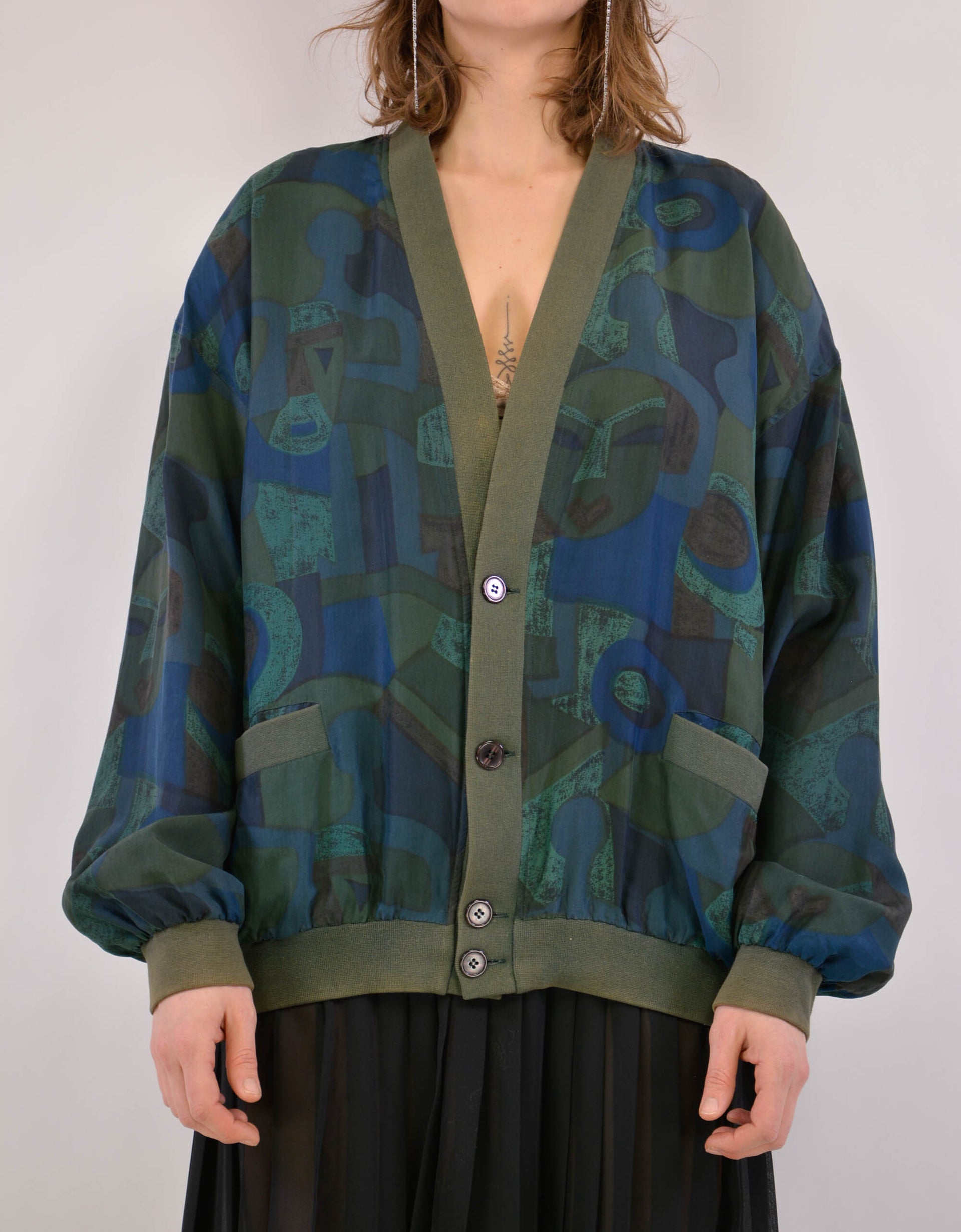 Printed silk jacket - PICKNWEIGHT - VINTAGE KILO STORE