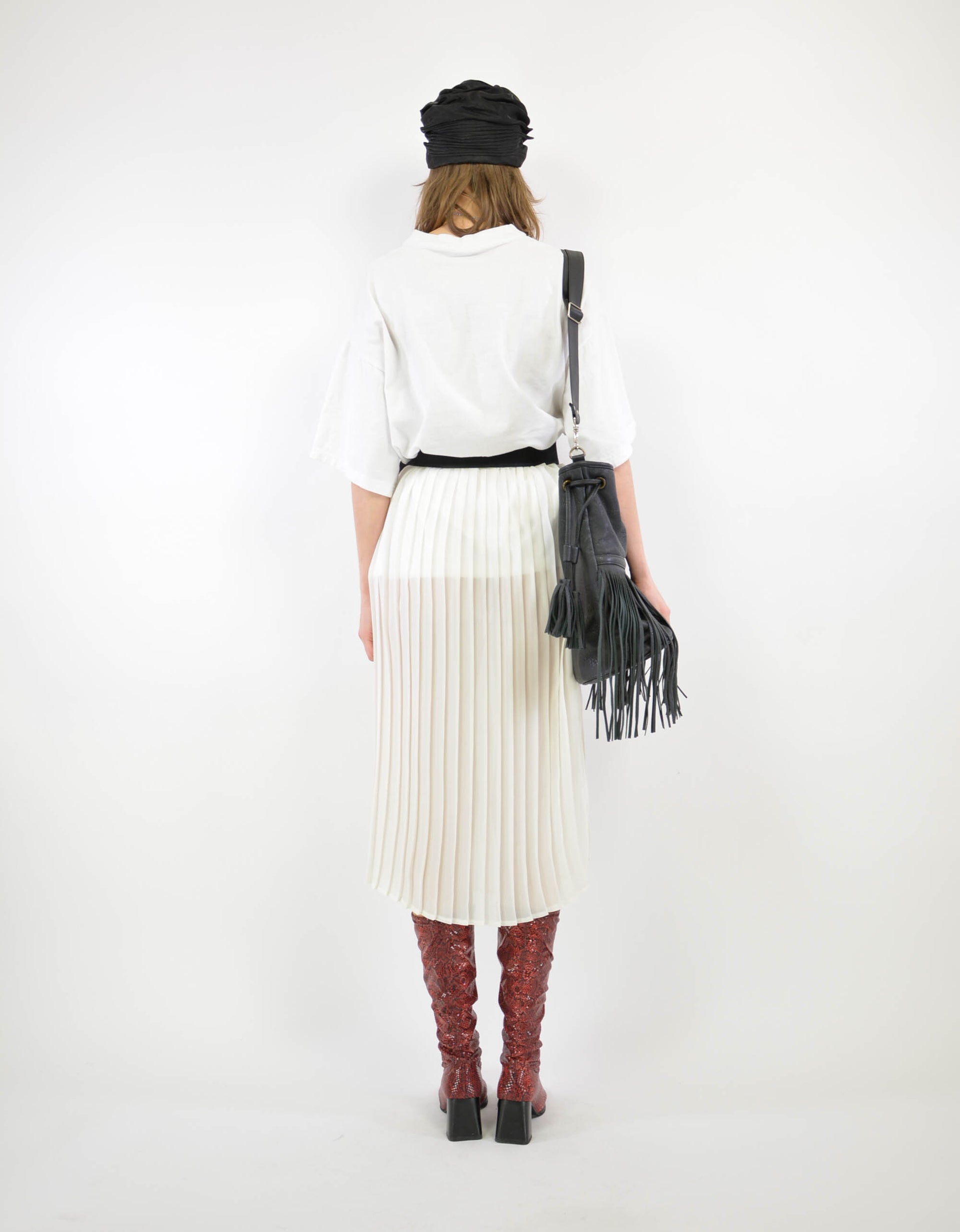 White pleat skirt - PICKNWEIGHT - VINTAGE KILO STORE