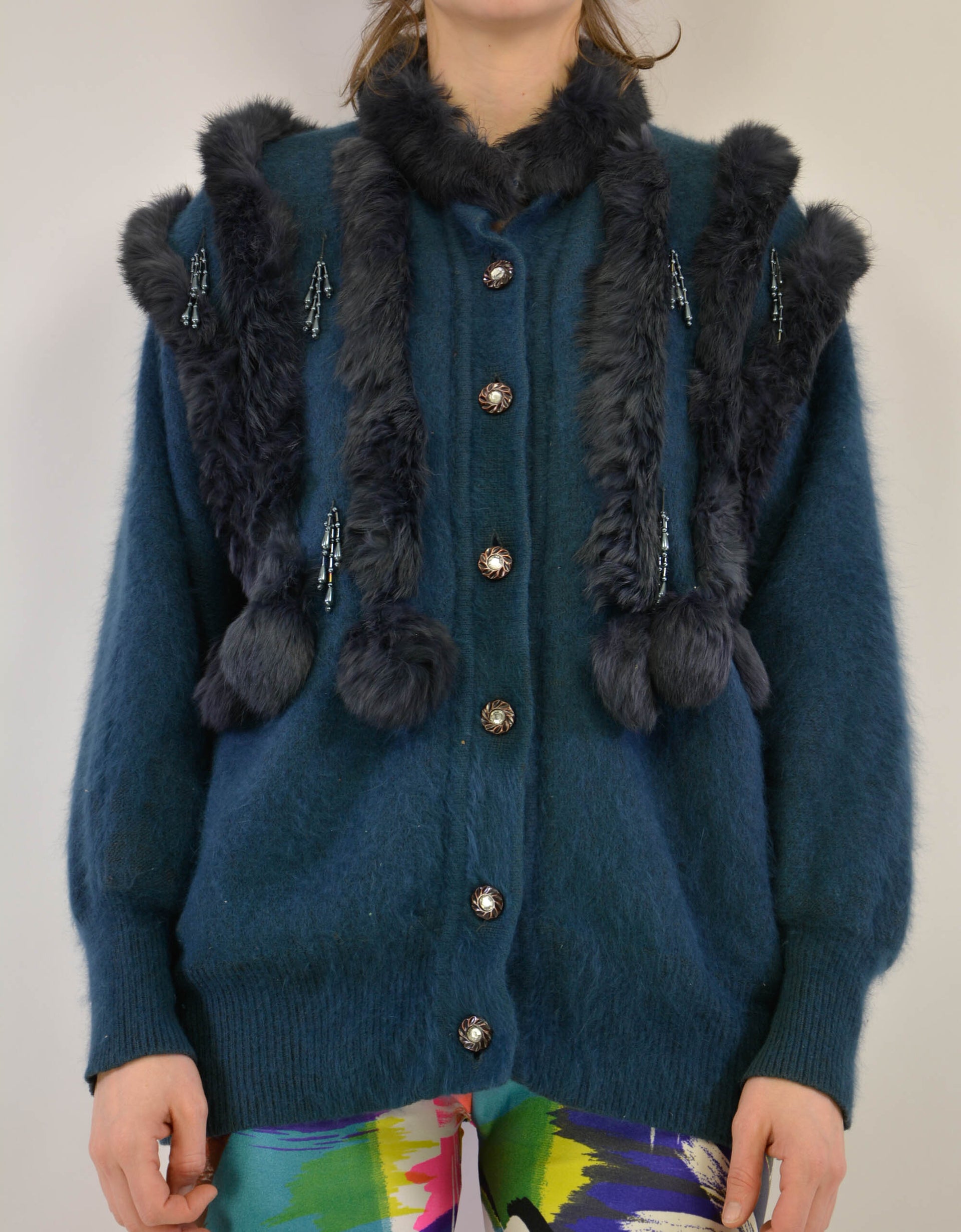 Fluffy special cardigan - PICKNWEIGHT - VINTAGE KILO STORE