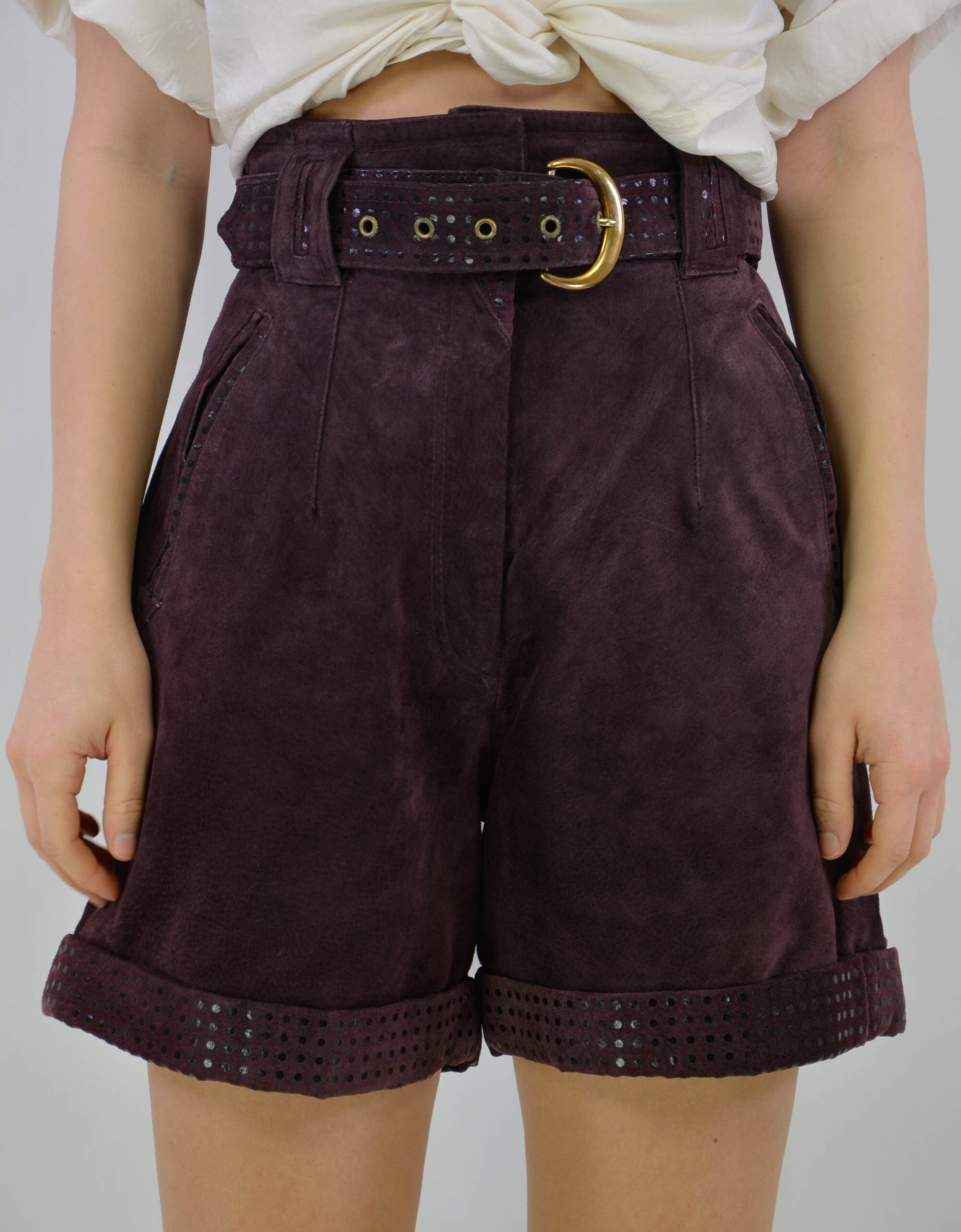 Leather short - PICKNWEIGHT - VINTAGE KILO STORE