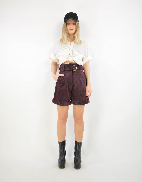 Leather short - PICKNWEIGHT - VINTAGE KILO STORE