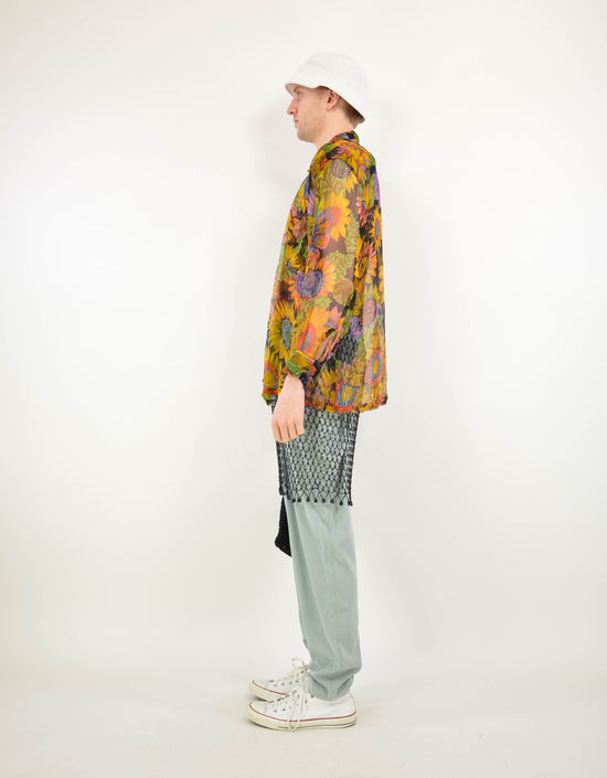 Sunflower print blouse - PICKNWEIGHT - VINTAGE KILO STORE