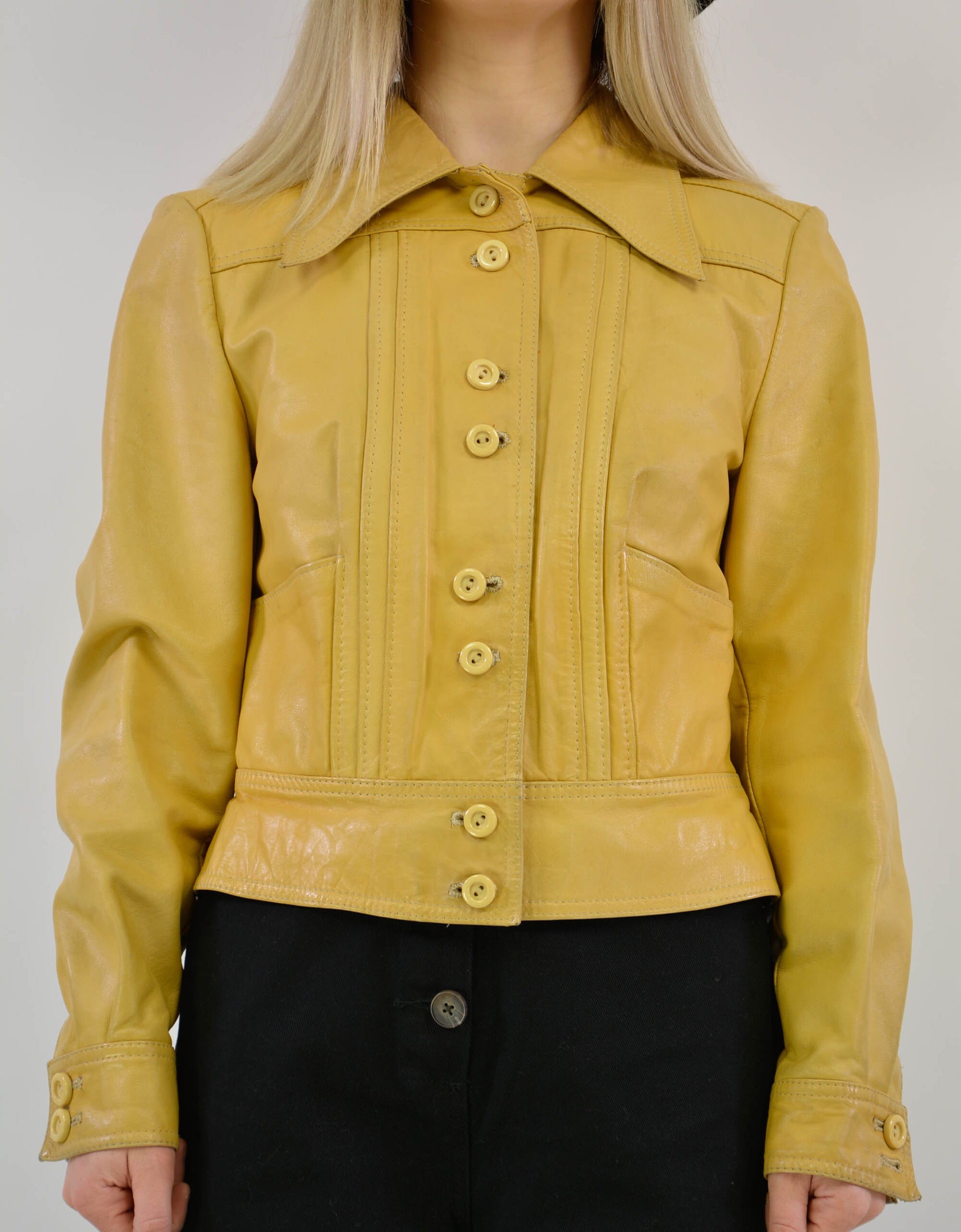 70s leather jacket - PICKNWEIGHT - VINTAGE KILO STORE