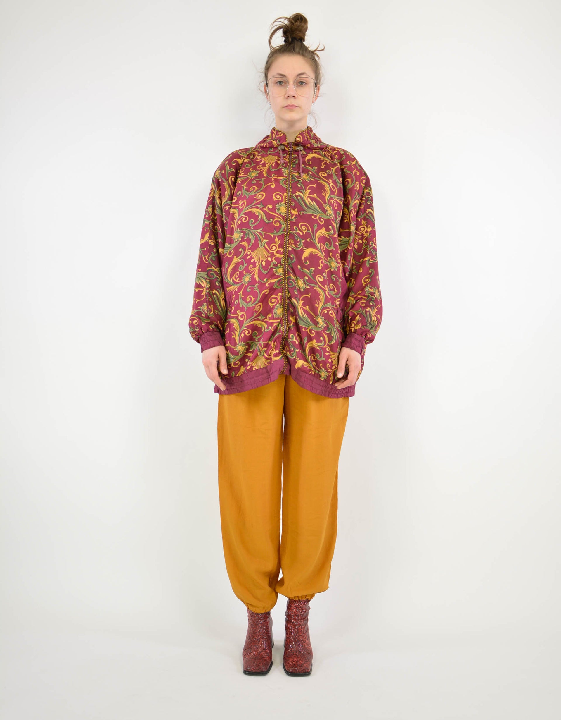 Flower silk jacket - PICKNWEIGHT - VINTAGE KILO STORE