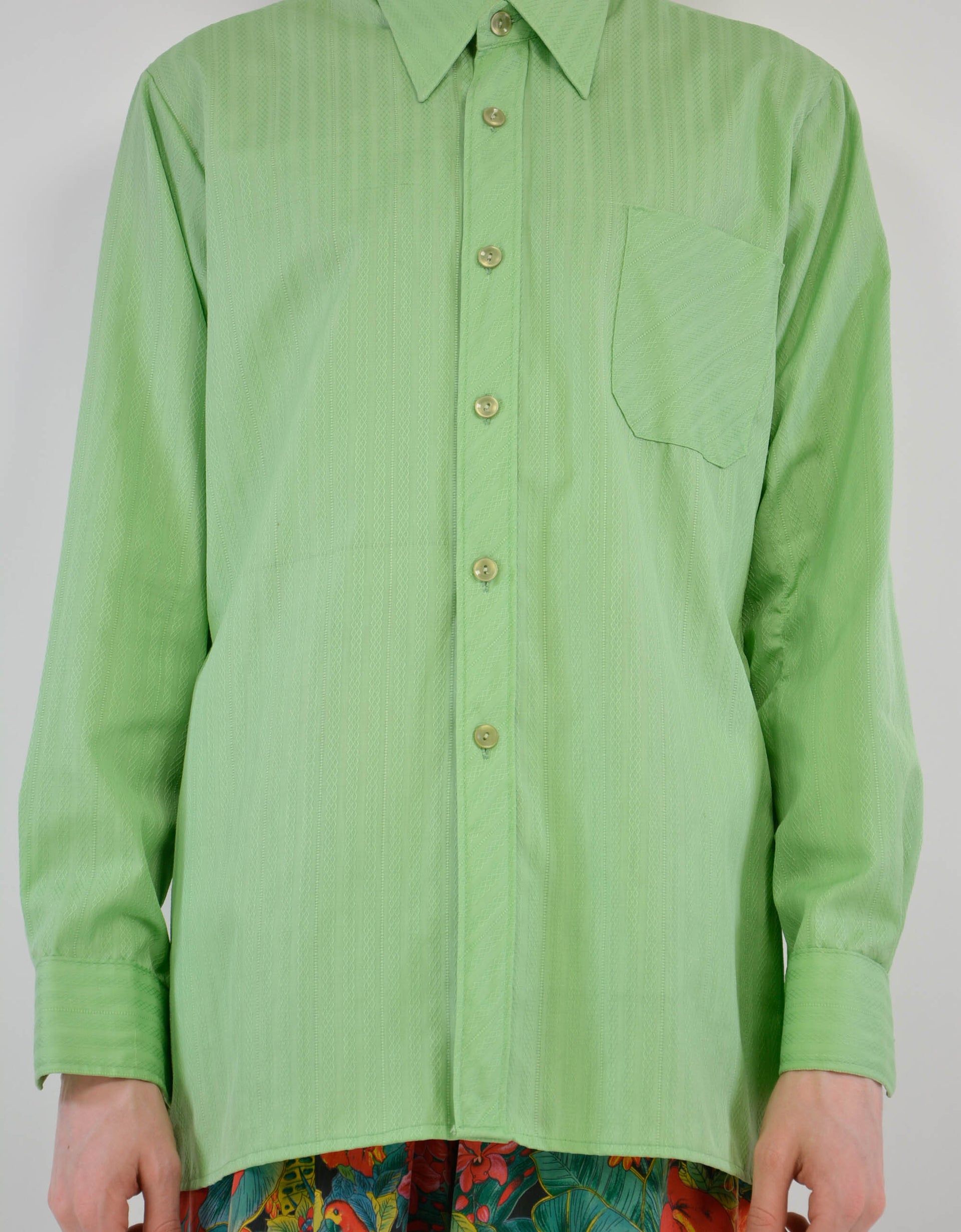 70s green shirt - PICKNWEIGHT - VINTAGE KILO STORE