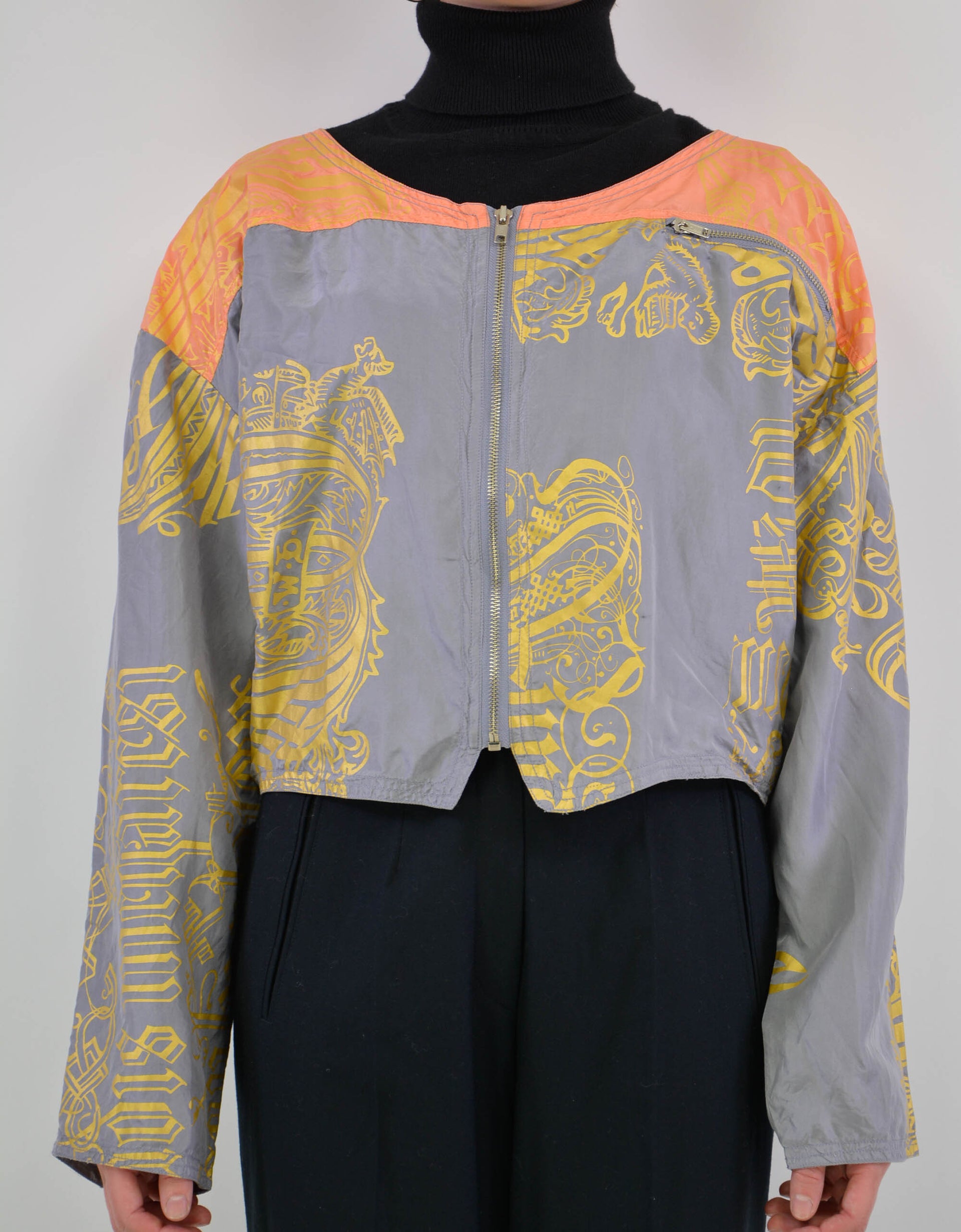 Cropped silk jacket - PICKNWEIGHT - VINTAGE KILO STORE