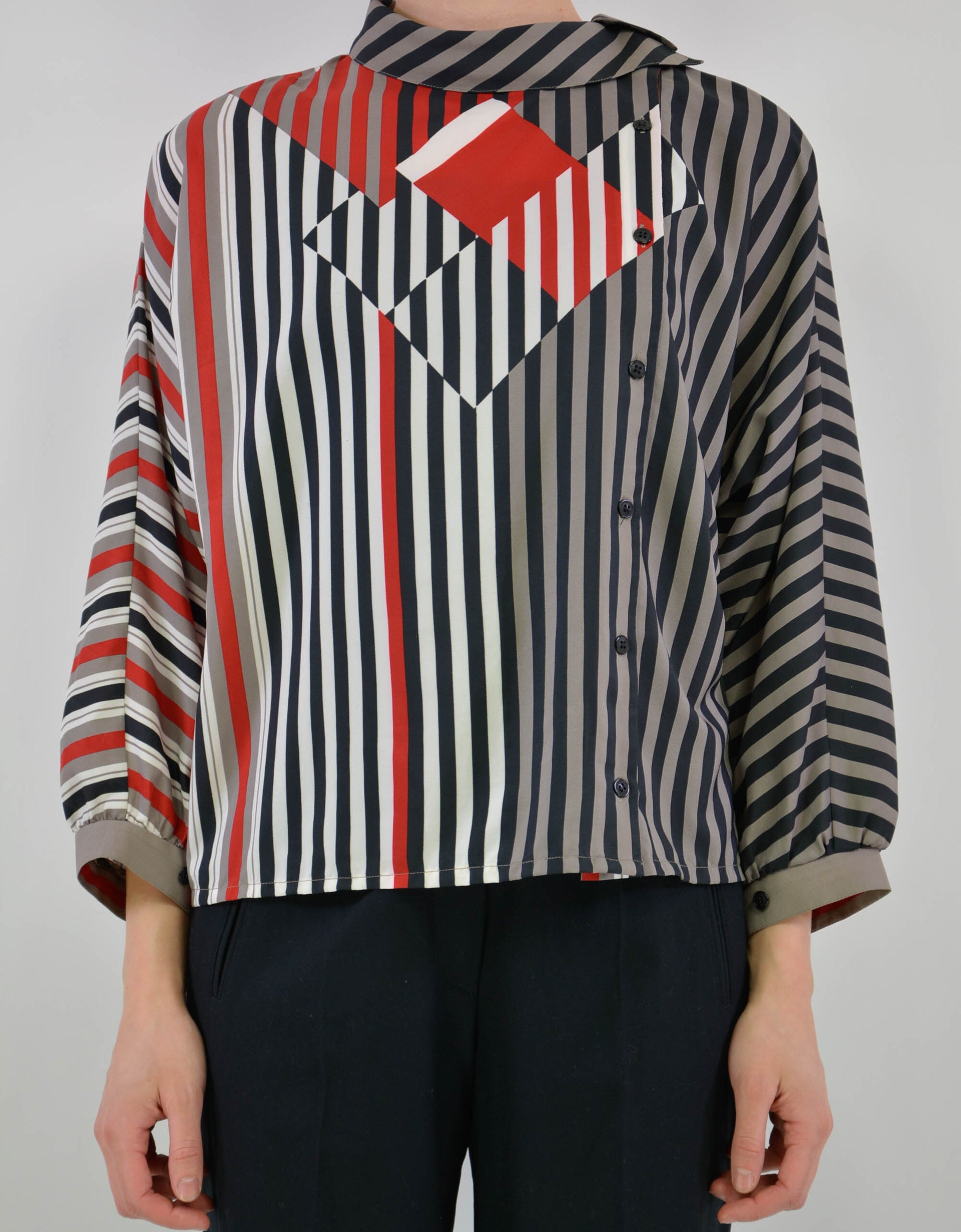 90s print blouse - PICKNWEIGHT - VINTAGE KILO STORE