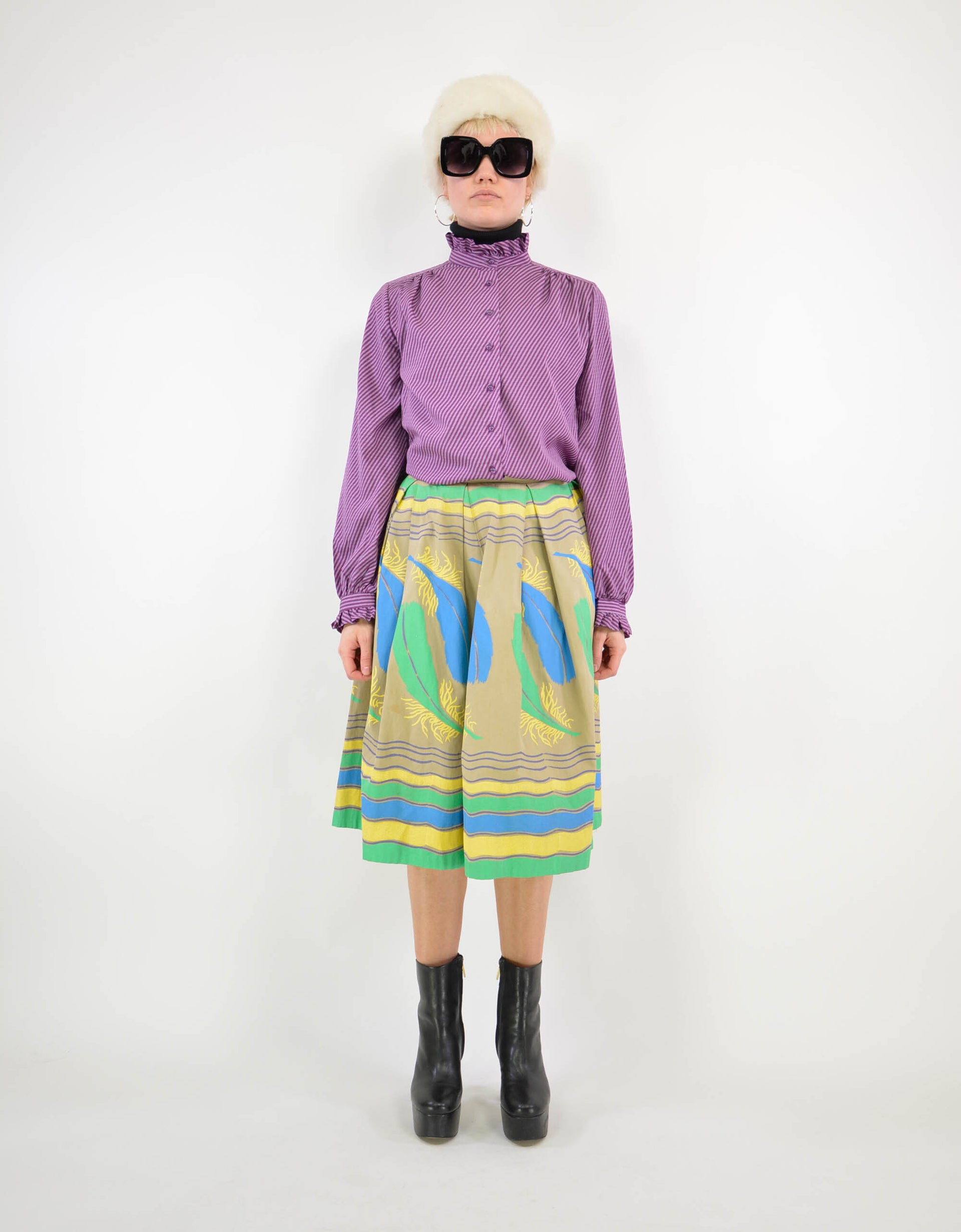 Purple blouse - PICKNWEIGHT - VINTAGE KILO STORE