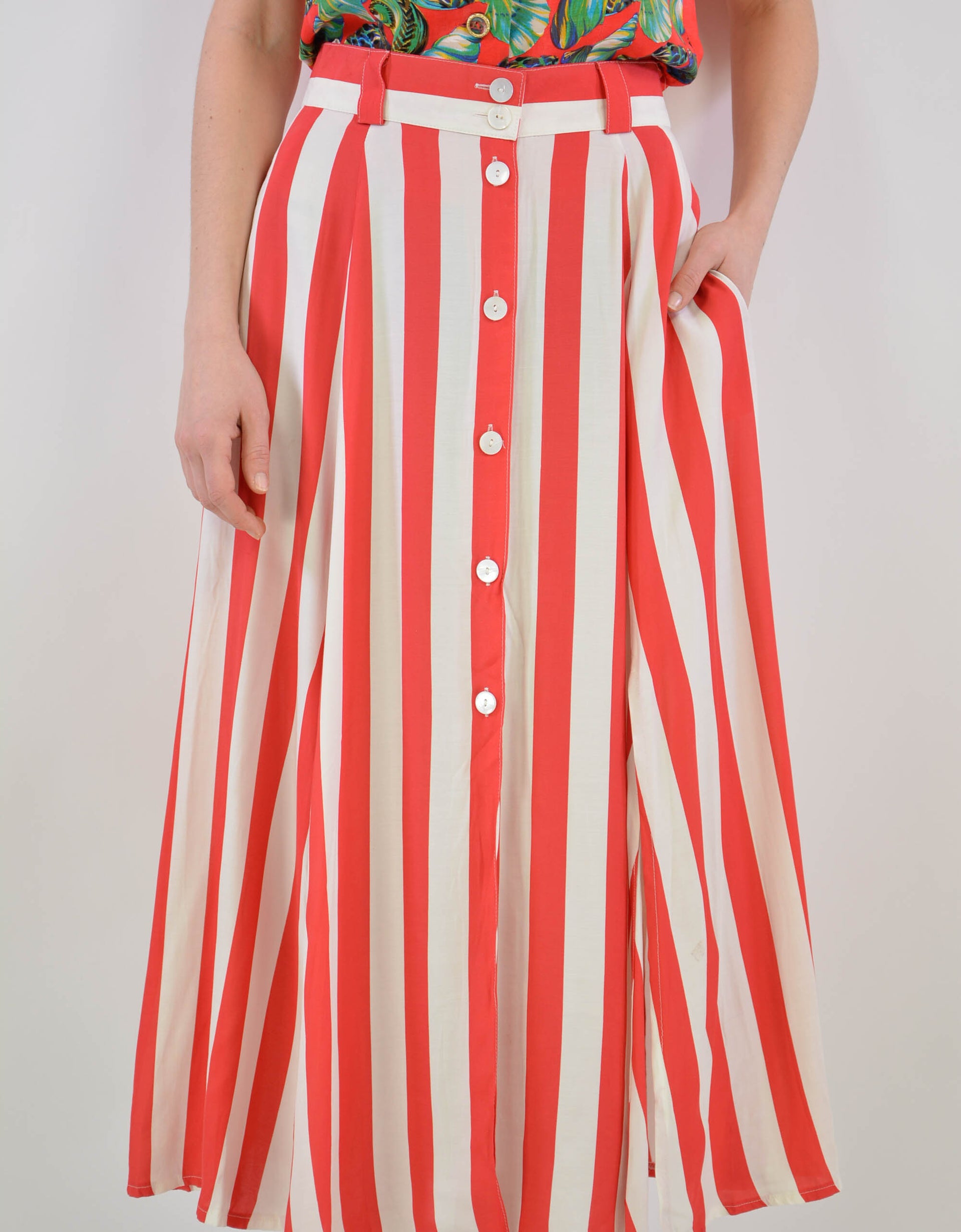 Striped skirt - PICKNWEIGHT - VINTAGE KILO STORE